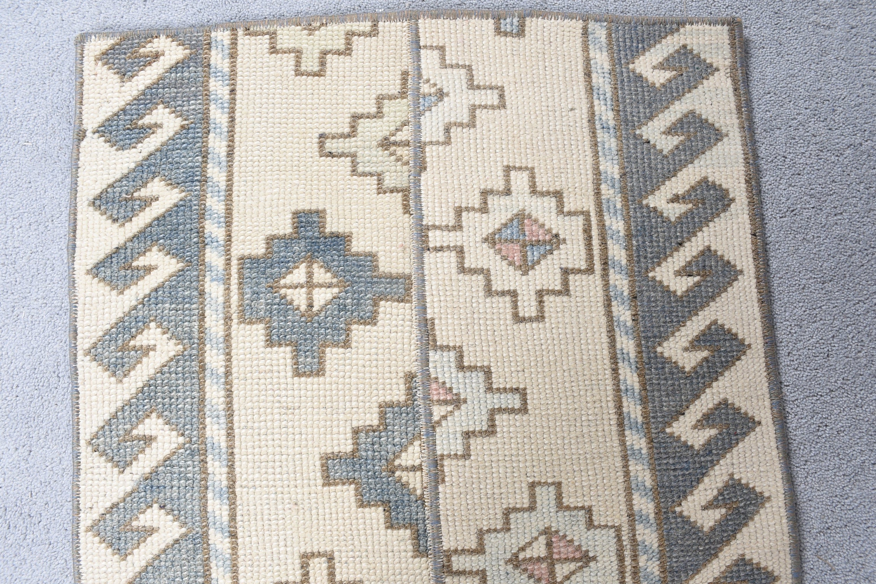 Yatak Odası Halıları, 1.8x5 ft Küçük Halılar, Banyo Halıları, Giriş Halısı, Bej Yün Halılar, Kapı Paspası Halıları, Vintage Halı, Havalı Halılar, Boho Halıları, Türk Halısı