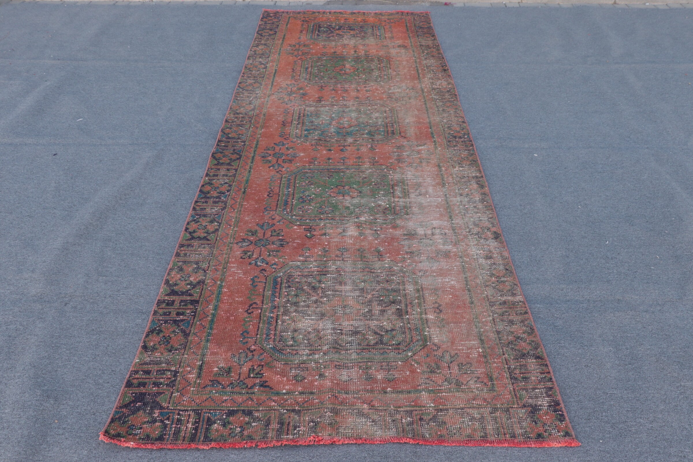 Nostaljik Halı, Koridor Halı, Mutfak Halı, 119x334 cm Yolluk Halı, Koridor Halı, Turuncu Yatak odası Halı, Anadolu Halı, Koridor Halı