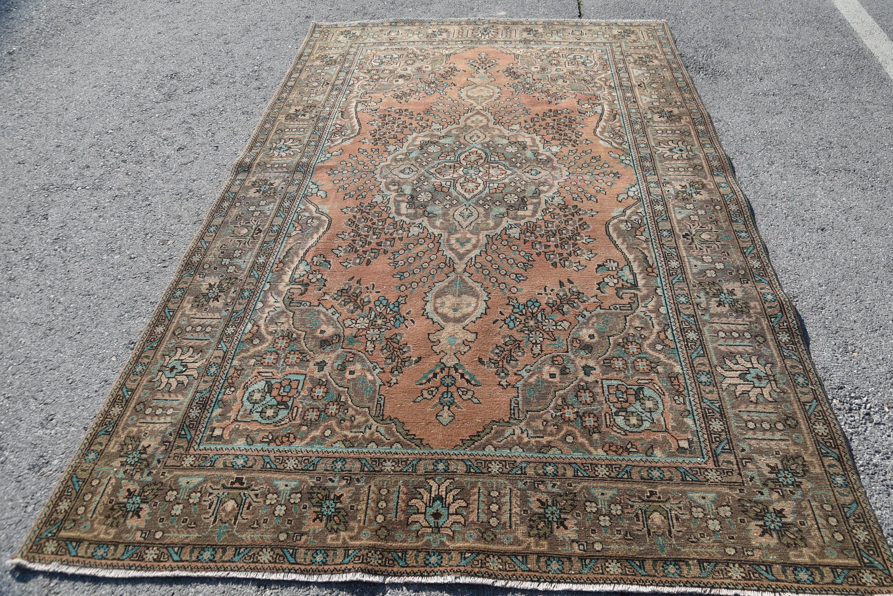 Vintage Halı, Yatak Odası Halısı, Oturma Odası Halıları, El Dokuma Halısı, 6.2x9.7 ft Büyük Halı, Türk Halısı, Ev Dekor Halıları, Oturma Odası Halıları