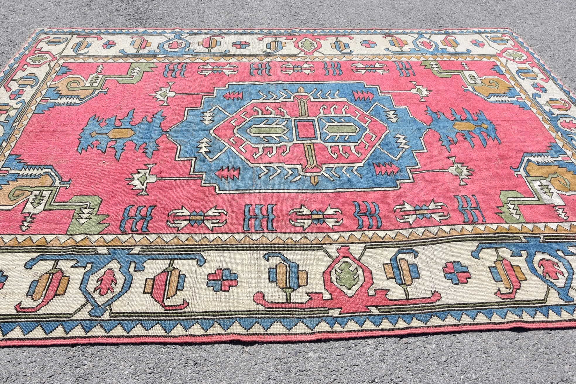 Ev Dekor Halıları, 7x10 ft Büyük Halılar, Sevimli Halılar, Oturma Odası Halıları, Vintage Halı, Antika Halı, Yemek Odası Halıları, Türk Halısı, Salon Halısı