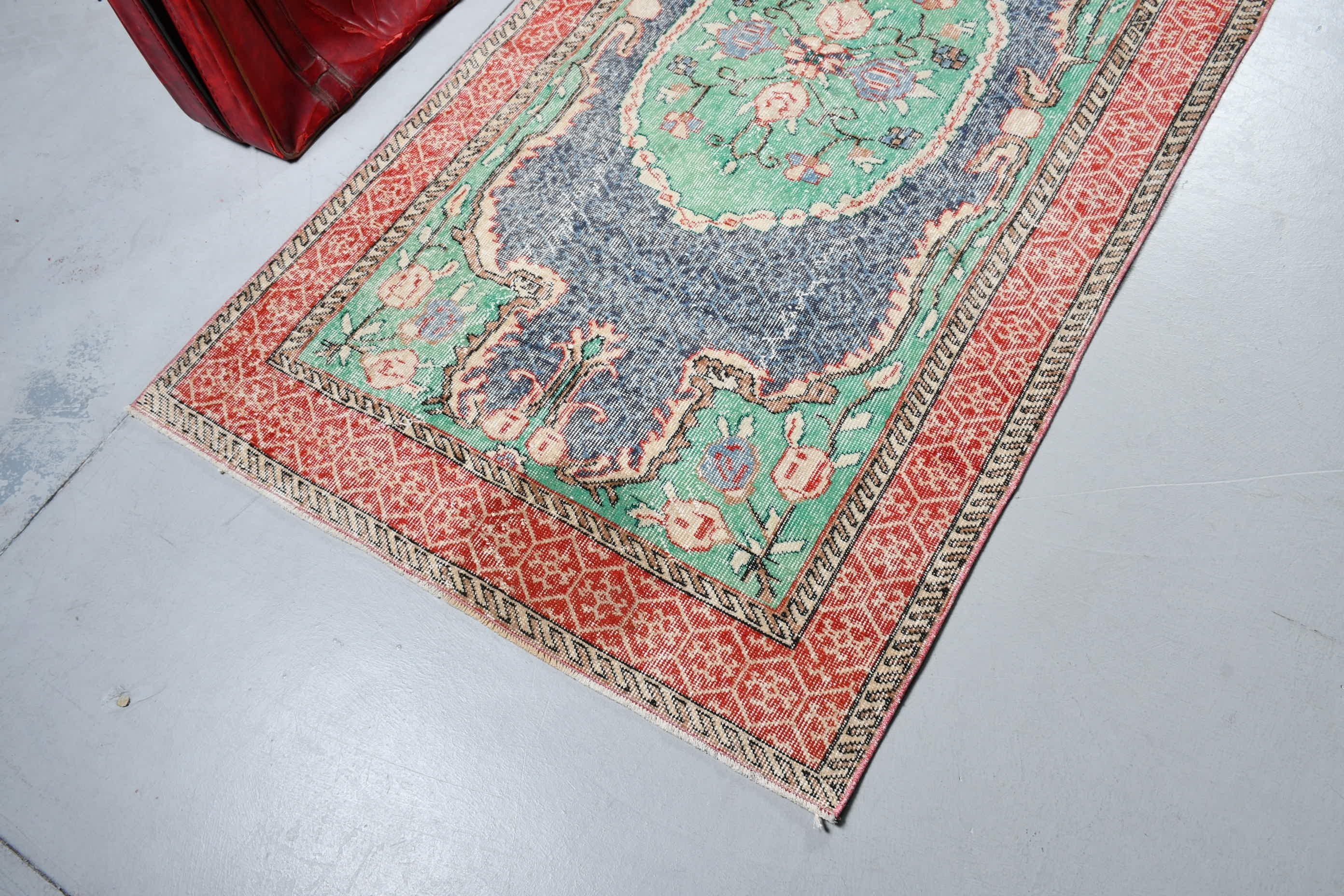 İç Mekan Halıları, Yeşil Anadolu Halısı, Vintage Halı, Türk Halısı, Oushak Halıları, Yer Halıları, Oryantal Halılar, 3,8x7 ft Alan Halısı, Yatak Odası Halısı