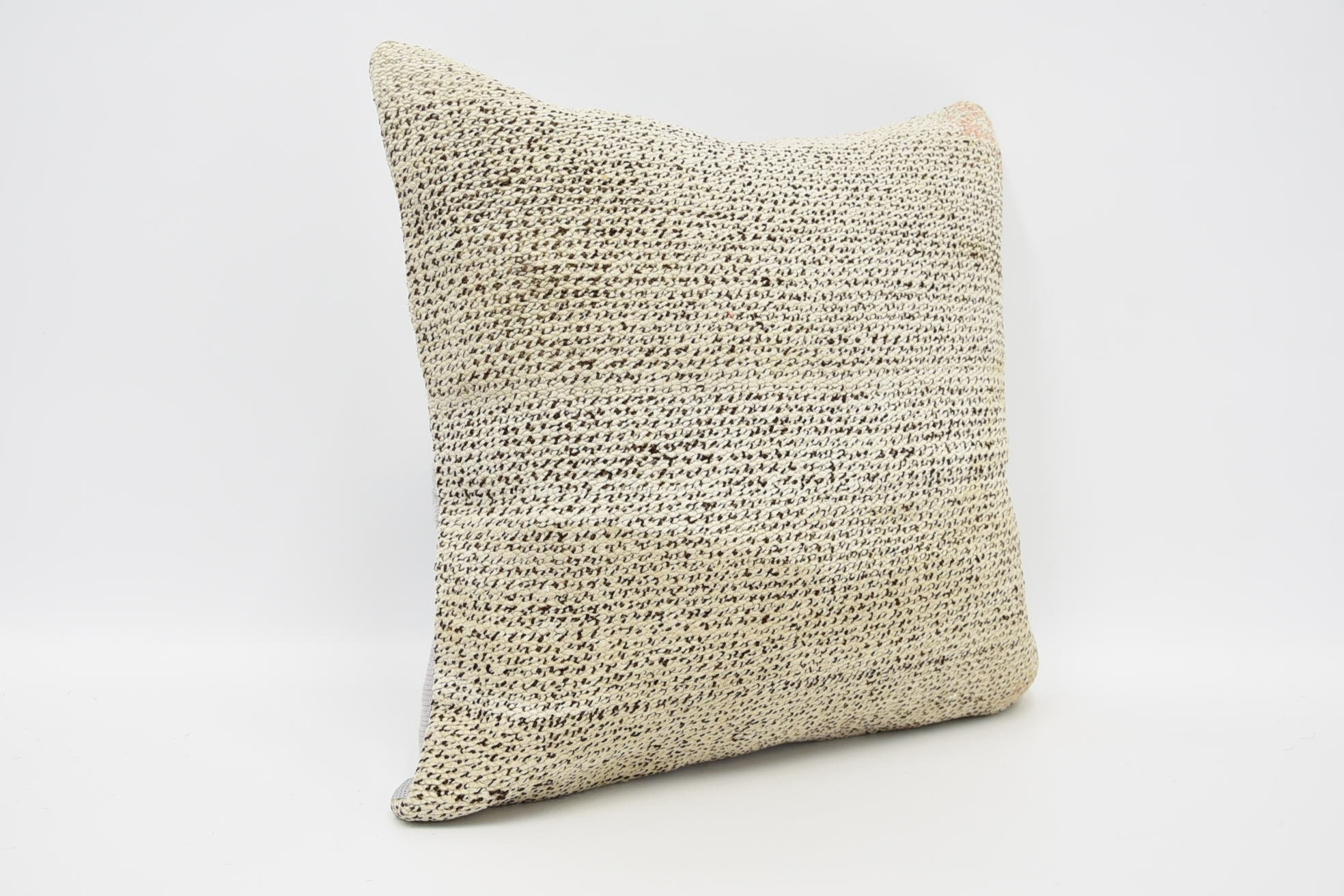 Boho Pillow Sham Cover, Antique Pillows, Boho Pillow, 16"x16" Beige Cushion Case, Retro Cushion Cover, Pet Cushion, Anatolian Pillow Case