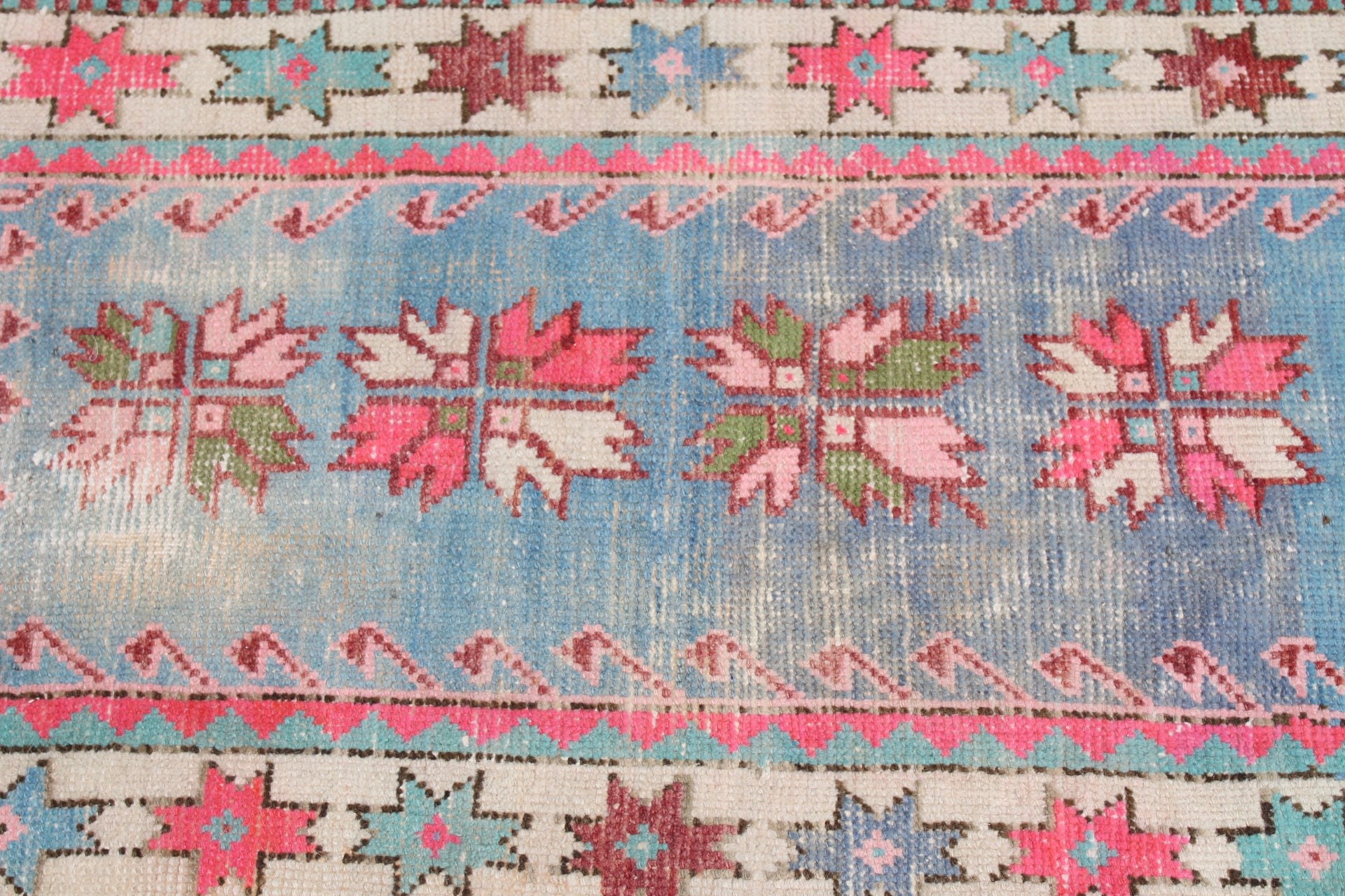 Vintage Rug, Turkish Rugs, Nursery Rug, Boho Rugs, Blue Wool Rugs, Moroccan Rugs, Kitchen Rugs, 2.3x4.4 ft Small Rug, Wall Hanging Rugs