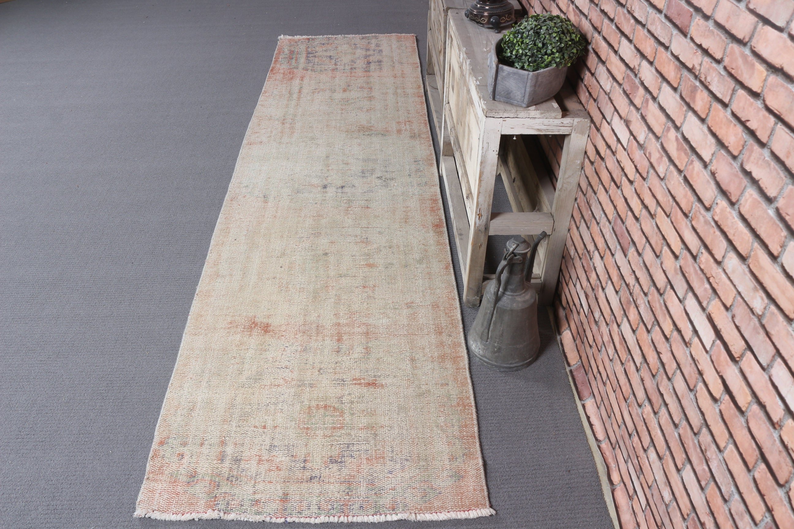 Yatak Odası Halısı, Parlak Halılar, Mutfak Halısı, Bej 2.6x10 ft Runner Halıları, Fas Halısı, Vintage Halılar, Türk Halısı, Koridor Halısı