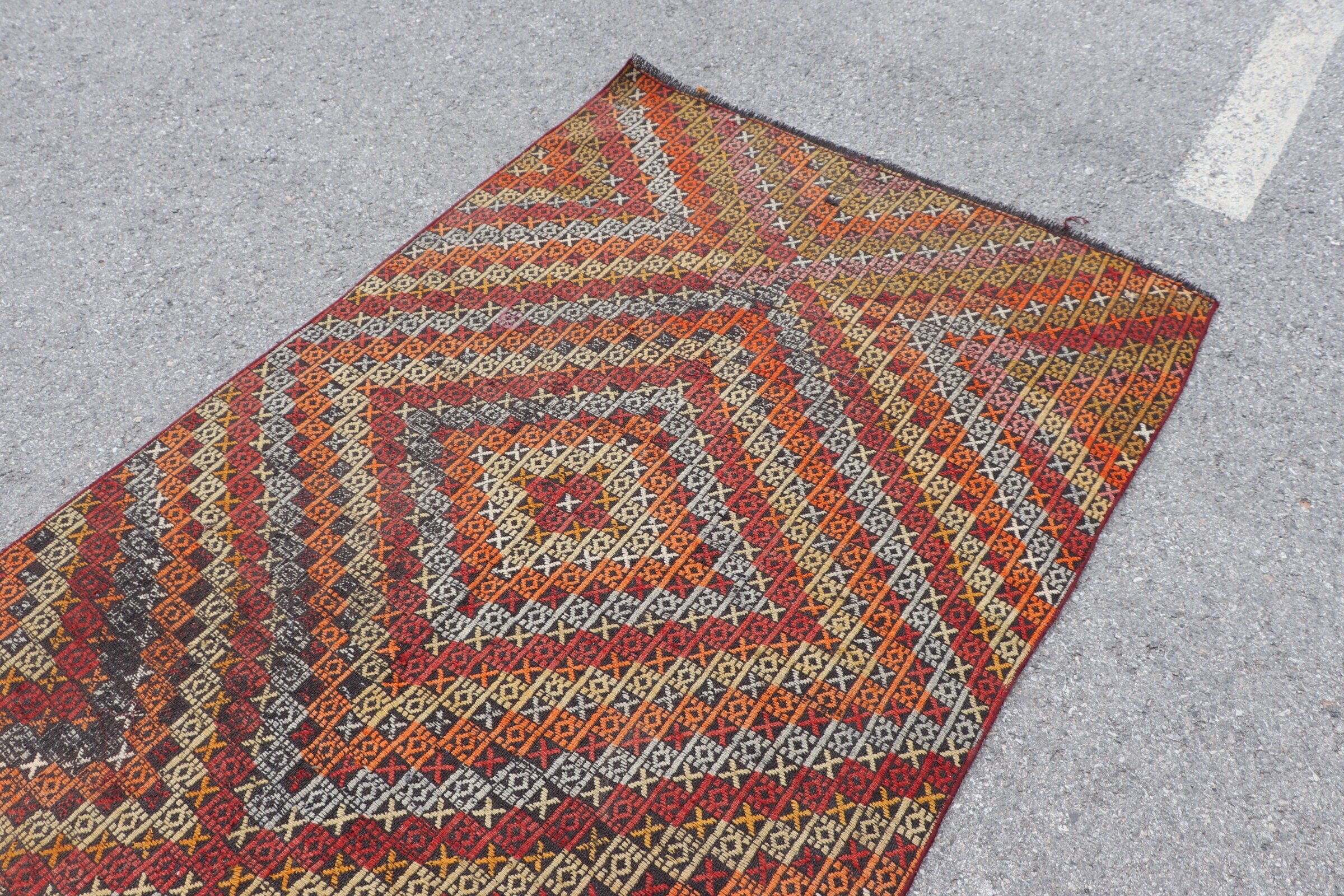 Özel Halı, Mutfak Halısı, Vintage Halı, Kırmızı Yün Halı, Türk Halısı, Kilim, Ev Dekorasyonu Halısı, Koridor Halıları, 4.1x10.6 ft Koşucu Halıları, Merdiven Halıları