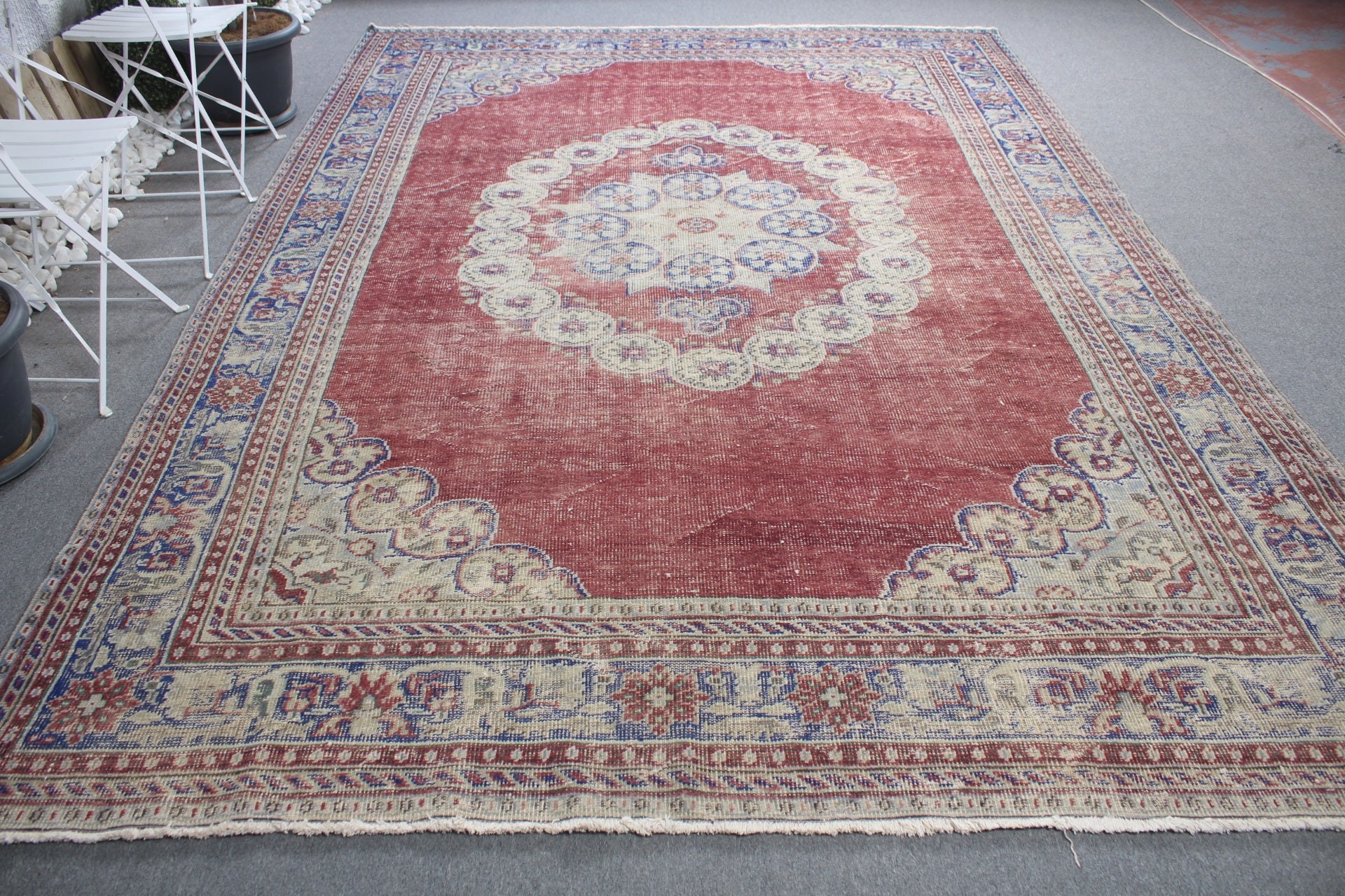 Fas Halısı, Oturma Odası Halısı, Türk Halısı, 7.9x11.3 ft Büyük Boy Halı, Vintage Halılar, Yer Halısı, Mor Ev Dekor Halısı, Sanat Halısı, Salon Halısı