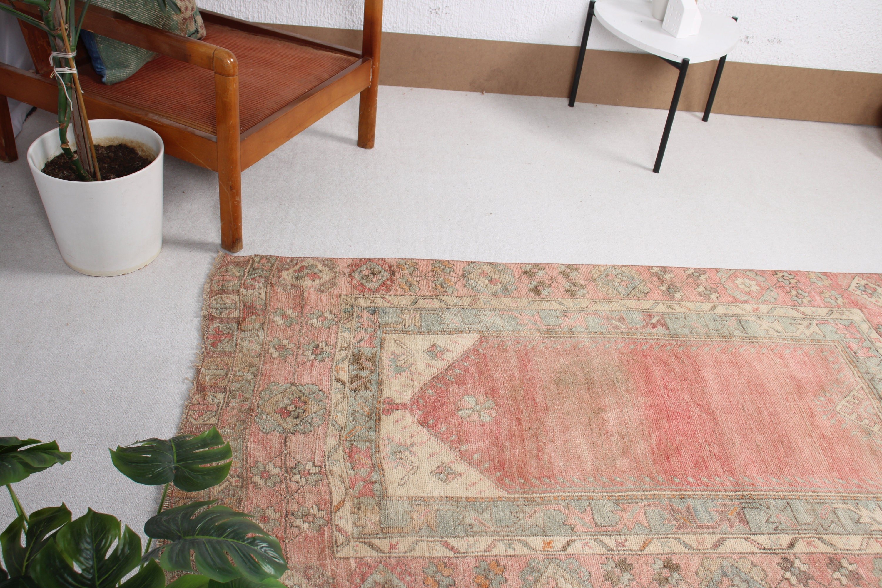 Oriental Rugs, Orange Cool Rug, Turkish Rug, Vintage Rugs, Vintage Accent Rug, Geometric Rugs, Nursery Rug, 3.3x5.9 ft Accent Rugs