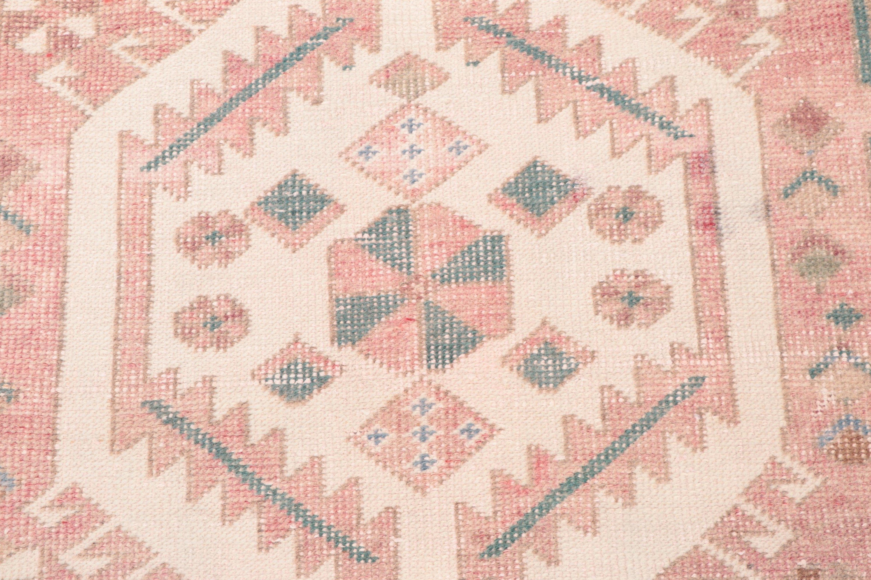 Turkish Rug, Kitchen Rug, 4.8x7 ft Area Rugs, Vintage Rugs, Pink Oriental Rug, Rugs for Indoor, Boho Area Rugs, Boho Rug