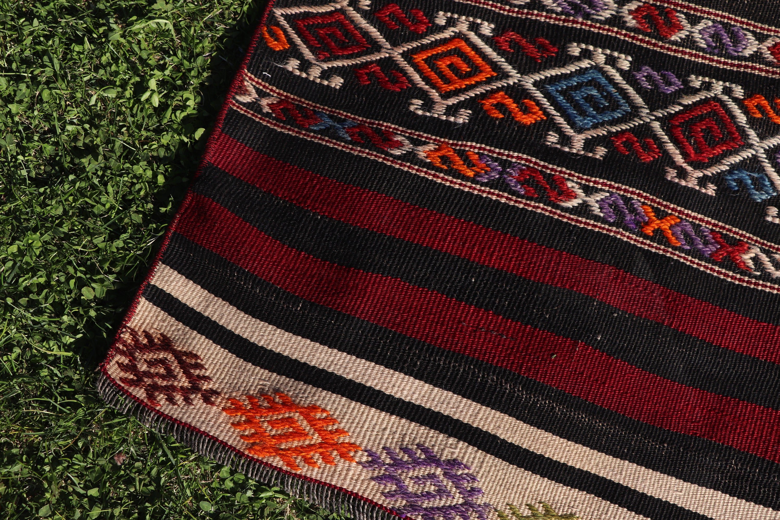 Boho Accent Halı, 2.9x5.4 ft Accent Halılar, Kırmızı Antika Halılar, Kilim, Vintage Halılar, Modern Halılar, Vintage Accent Halı, Türk Halıları, Havalı Halılar