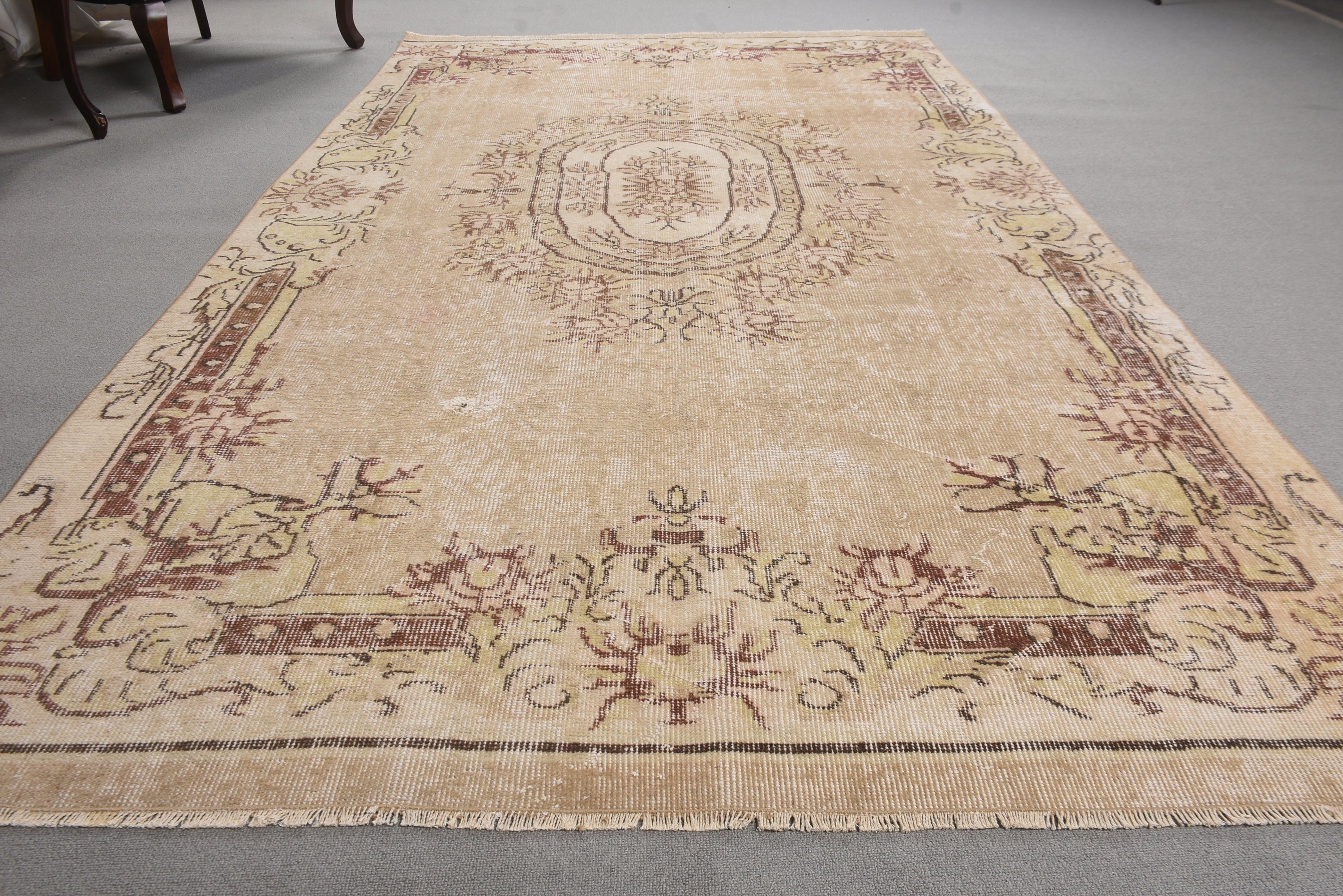 Turkish Rugs, Anatolian Rug, Beige Home Decor Rug, Bedroom Rugs, Moroccan Rug, 5.2x9.1 ft Large Rugs, Large Boho Rug, Vintage Rugs