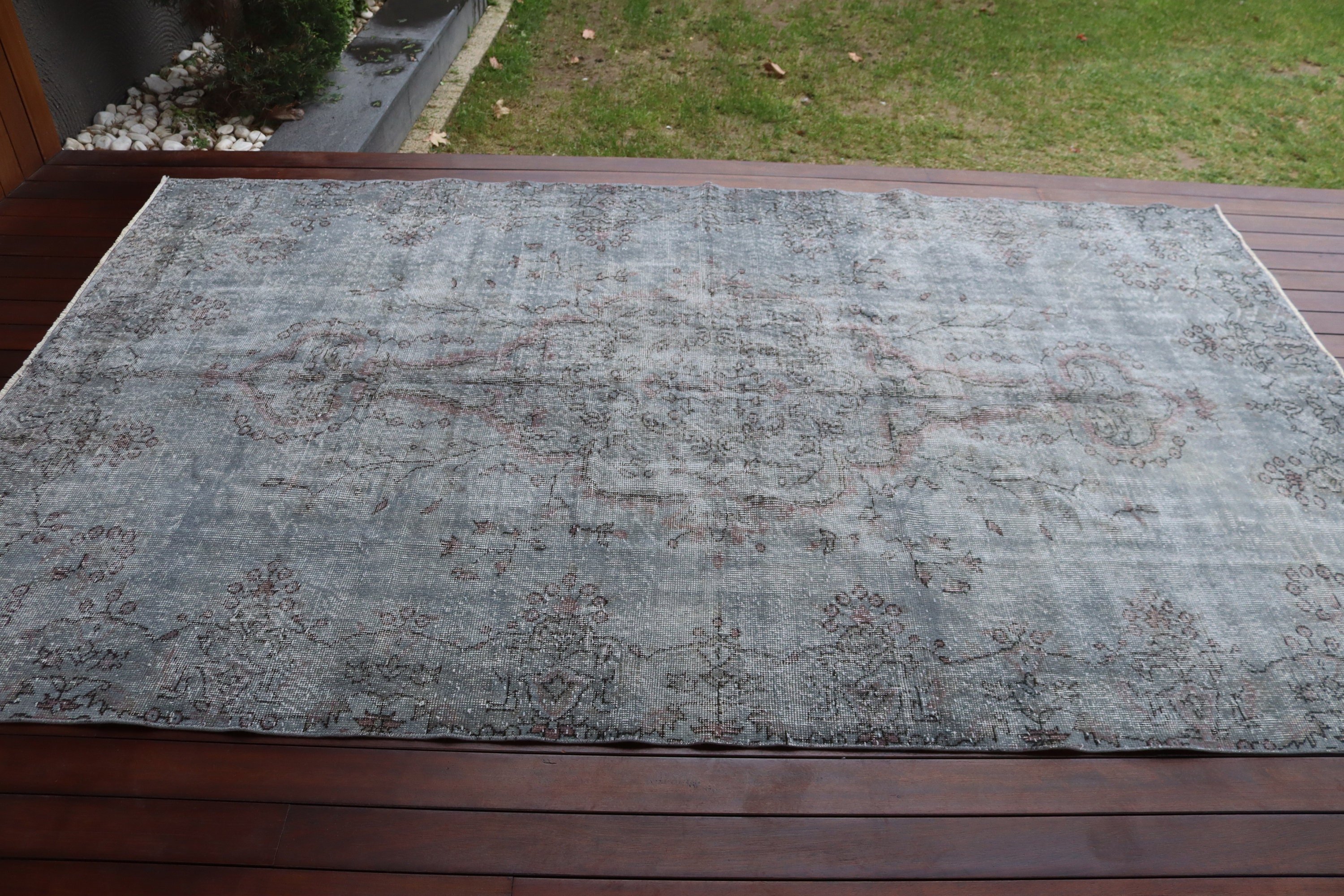 Türk Halıları, Gri Açıklama Halısı, Vintage Halılar, Oturma Odası Halısı, Oryantal Halı, Salon Halıları, Türkiye Halısı, Fas Halıları, 5,5x9 ft Büyük Halılar