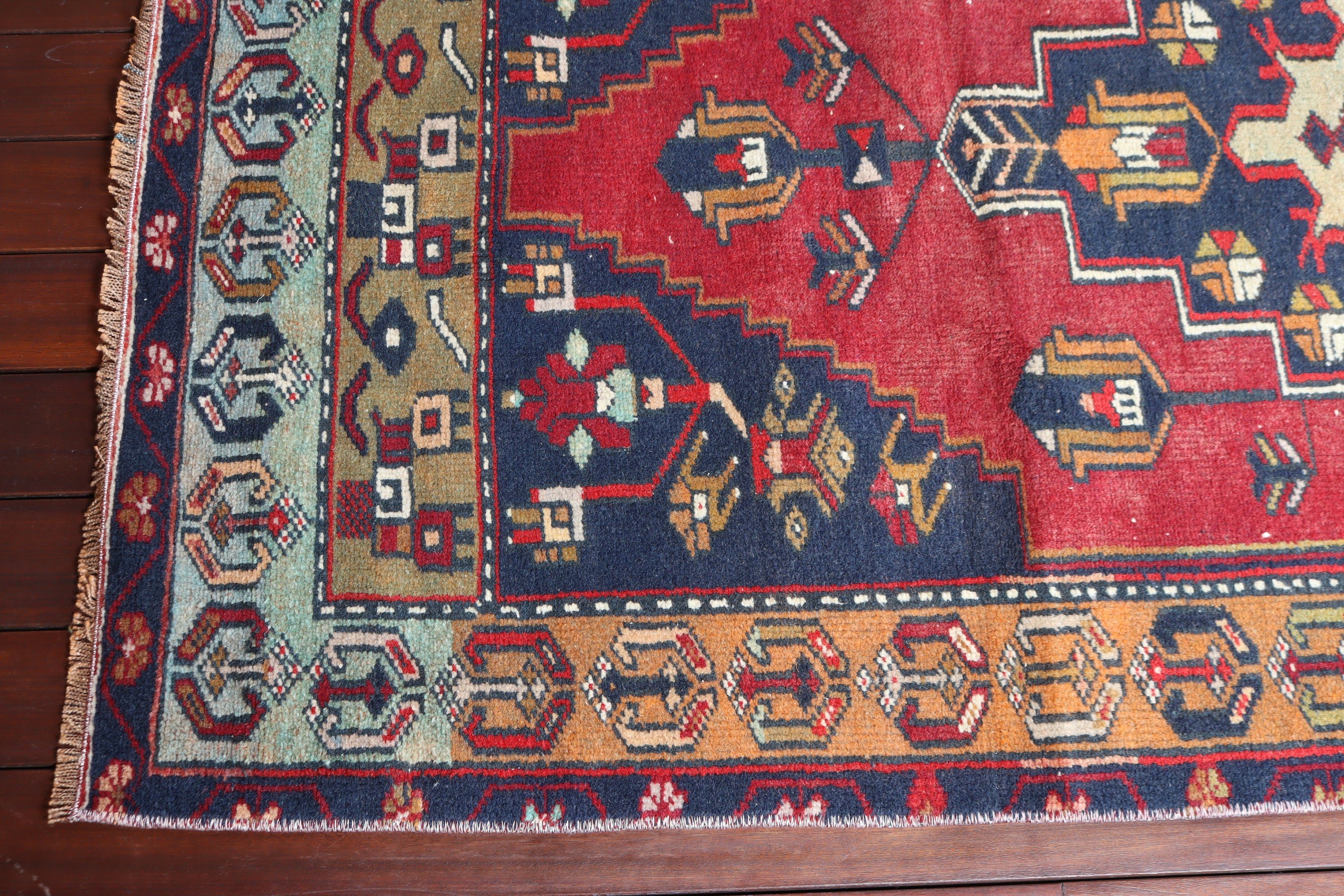 Boho Accent Halıları, Türk Halısı, 3,3x6,5 ft Accent Halıları, Kırmızı Mutfak Halısı, Vintage Halılar, Giriş Halısı, Anadolu Halısı, Sanatsal Halılar, Mutfak Halısı