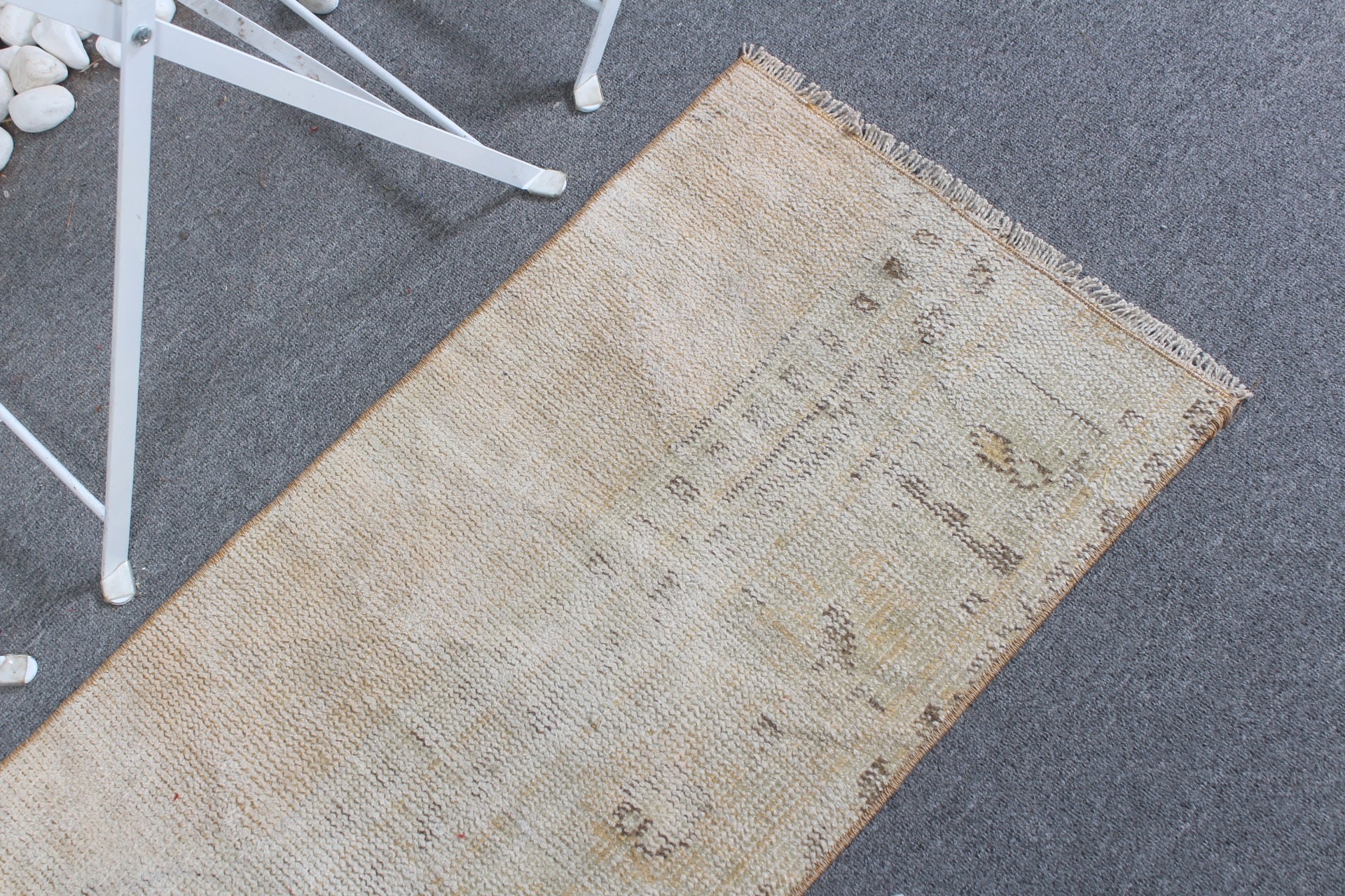 Beige Kitchen Rug, Vintage Rug, Door Mat Rug, Entry Rugs, Bath Mat Boho Rug, Kitchen Rug, Turkish Rugs, Oriental Rug, 1.5x3.1 ft Small Rugs