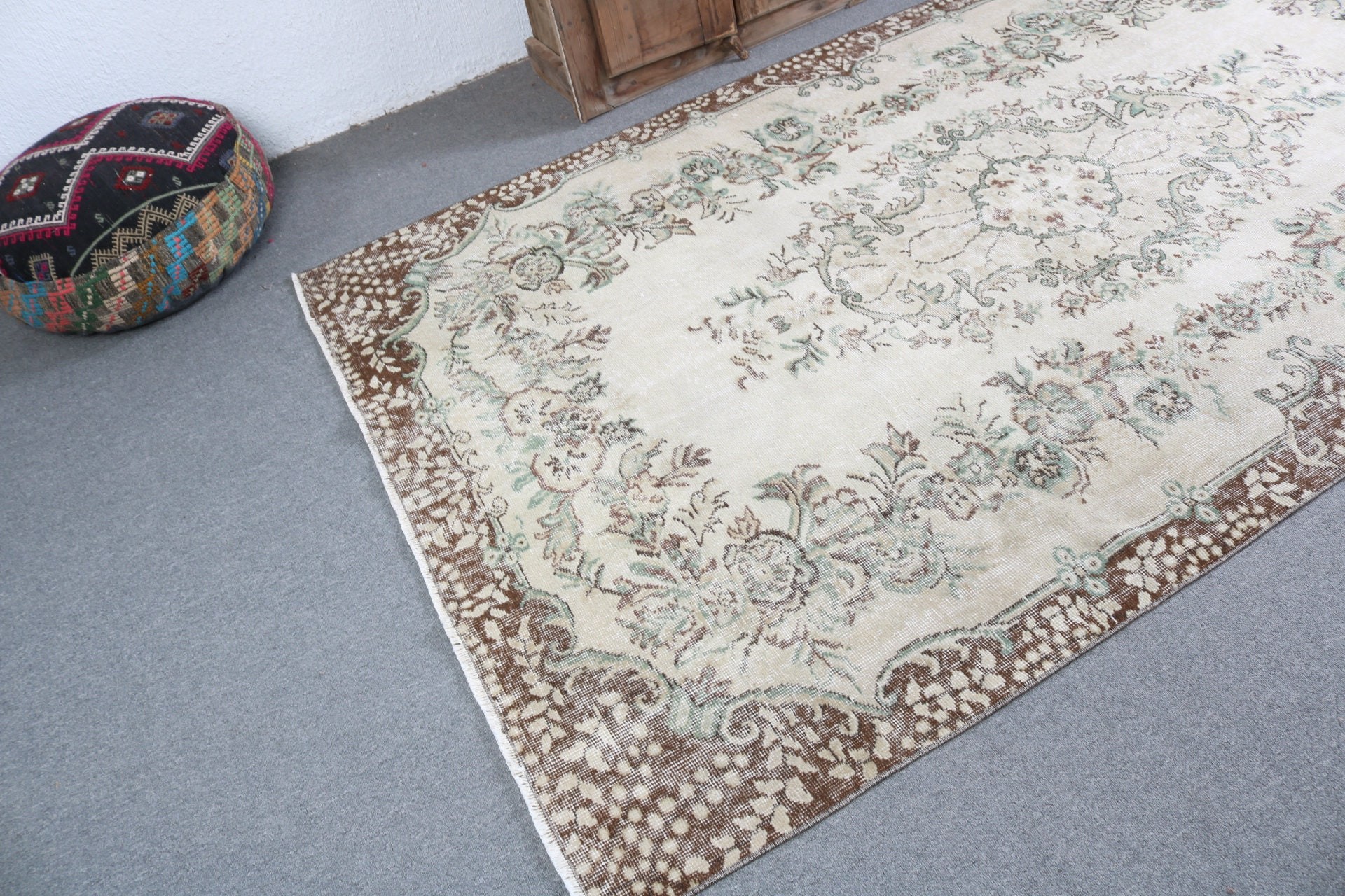 Antika Halı, 5.4x8.8 ft Büyük Halı, Yatak Odası Halıları, Yatak Odası Halısı, Büyük Boho Halısı, Türk Halısı, Anadolu Halısı, Bej Yer Halısı, Vintage Halı