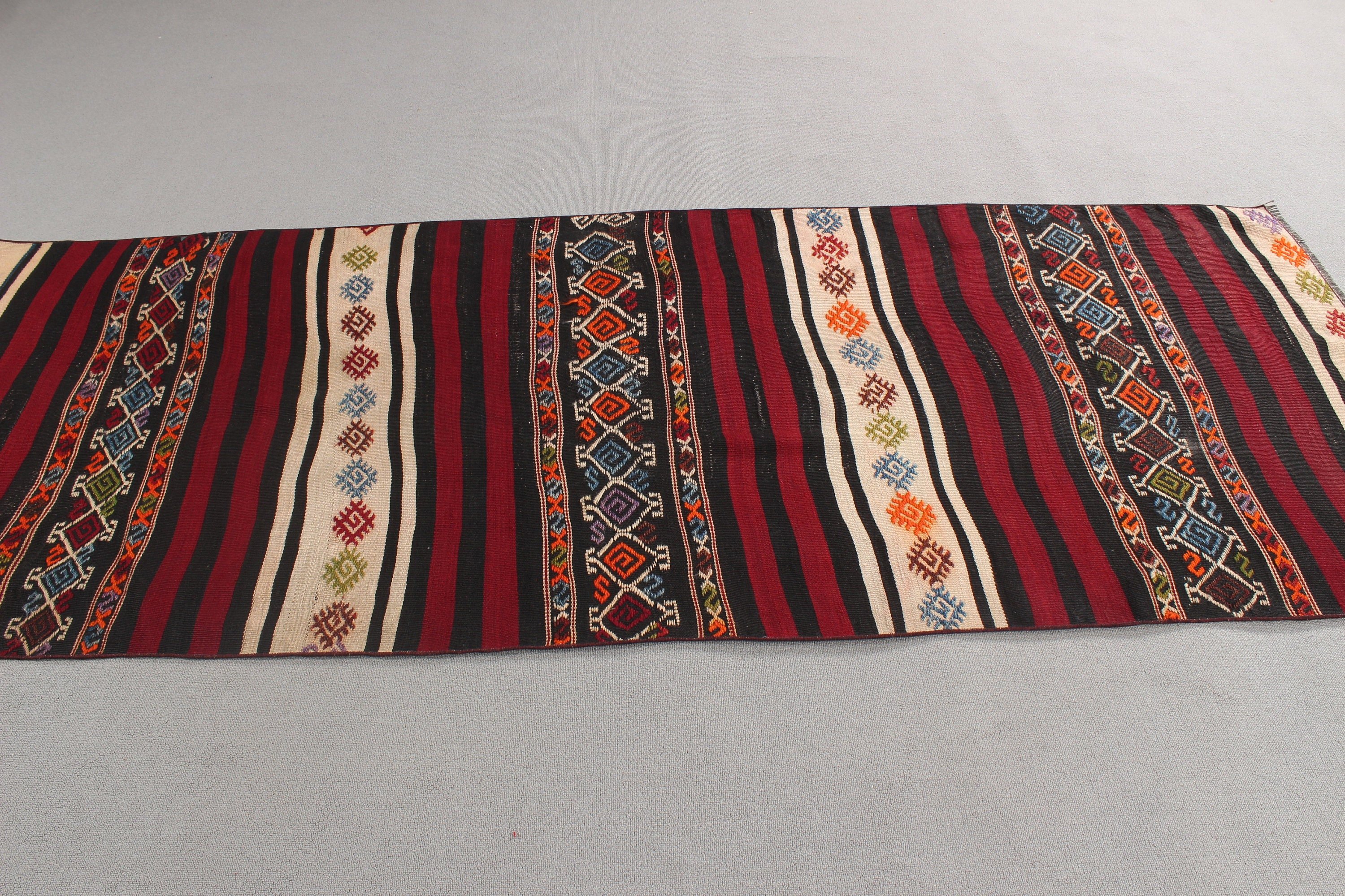 Türkiye Halısı, Bej Oushak Halısı, Kilim, 3.3x8.6 ft Runner Halısı, Merdiven Halısı, Koridor Halıları, Boho Halıları, Vintage Halı, Türk Halısı, Açıklama Halısı