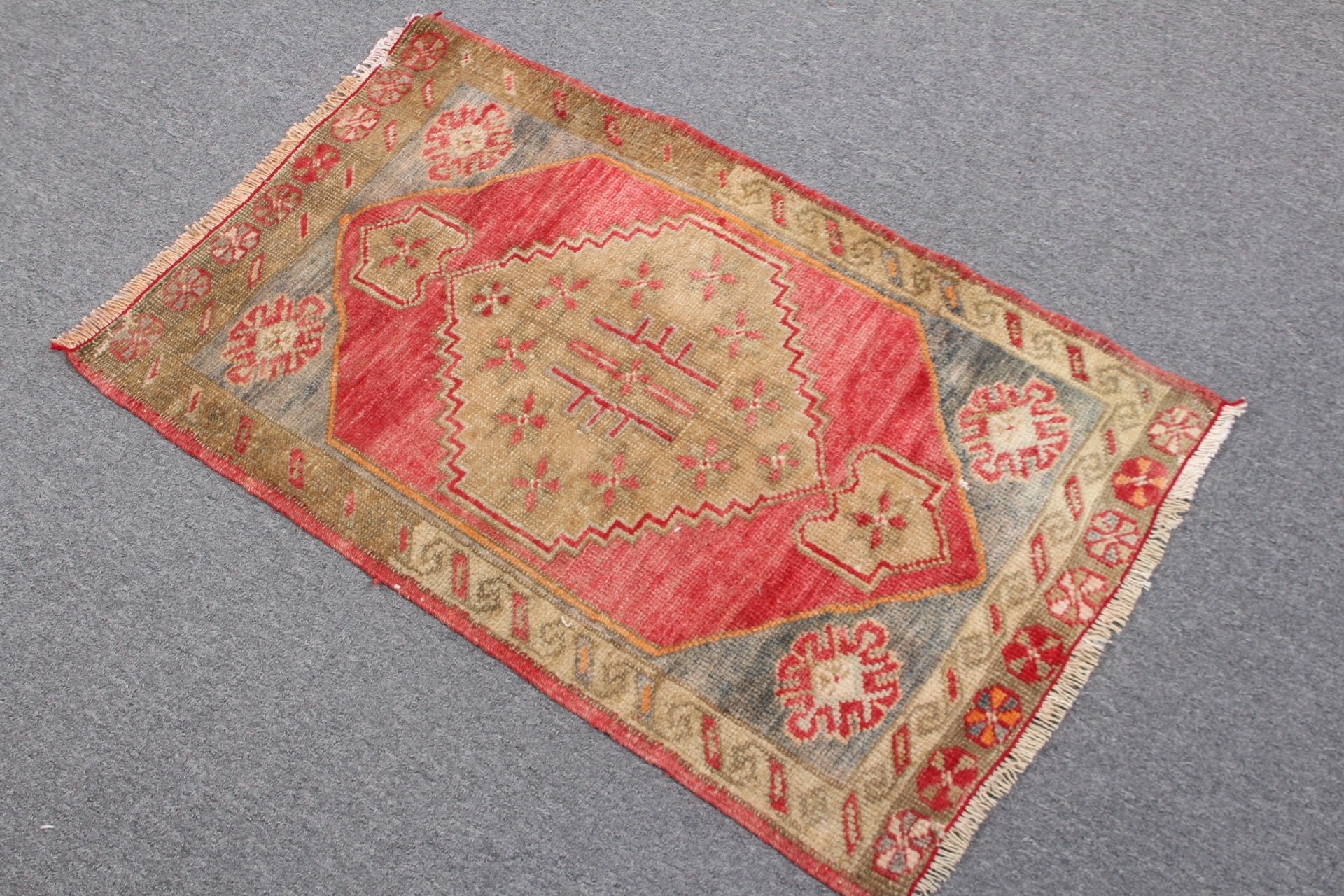 Yatak Odası Halısı, Kırmızı Mutfak Halıları, Anadolu Halısı, Vintage Halılar, Fas Halısı, Türk Halısı, Özel Halı, 1.7x2.8 ft Küçük Halı, Banyo Halıları