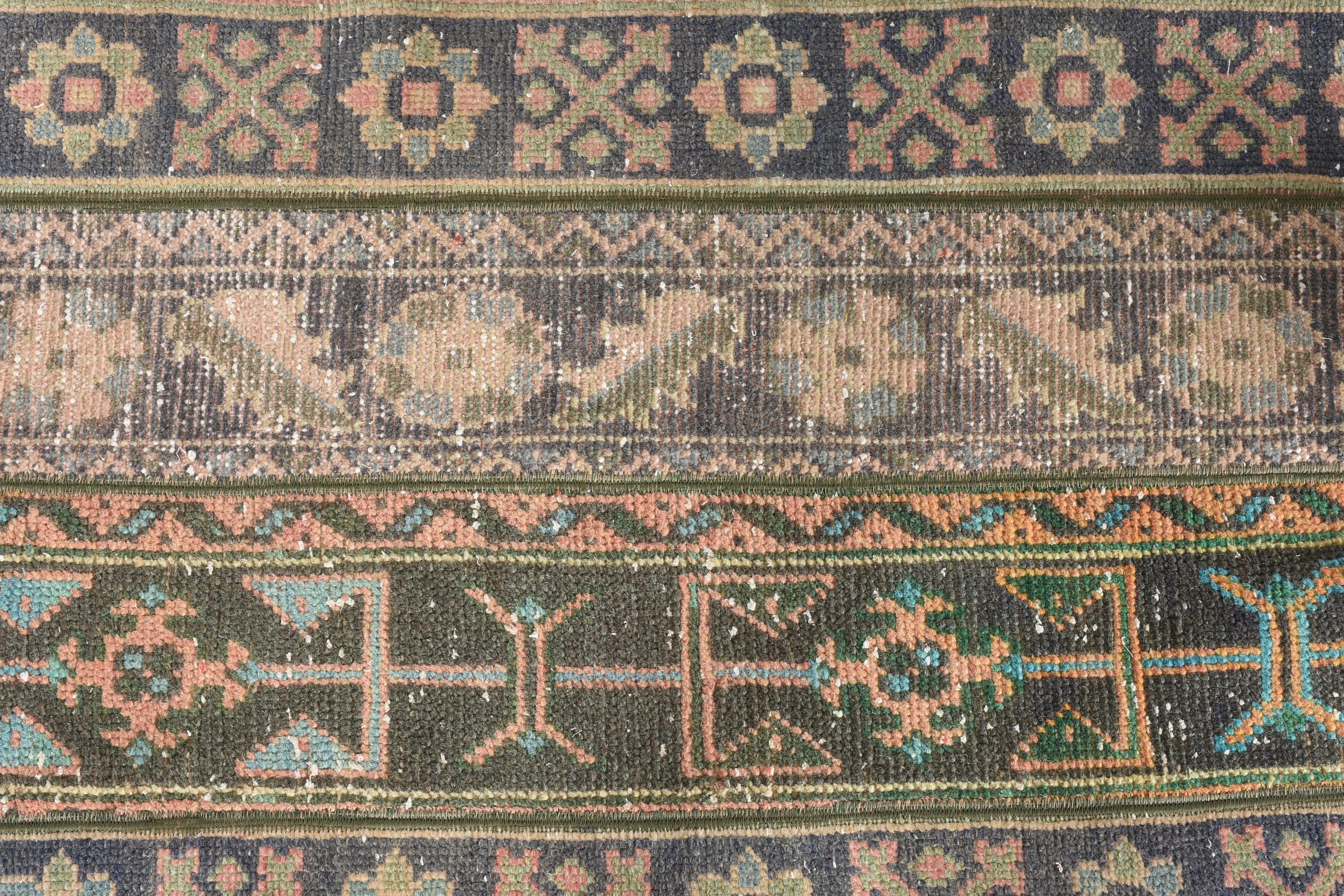 Eski Halılar, 2,3x3,1 ft Küçük Halılar, Oushak Halısı, Vintage Halılar, Banyo Halısı, Araba Paspas Halısı, Oryantal Halılar, Türk Halıları, Yeşil Anadolu Halısı