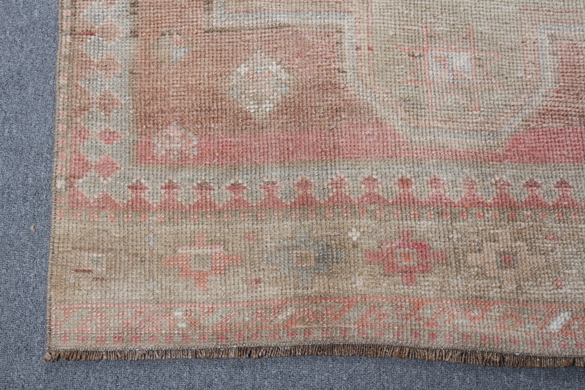 Vintage Halı, Ev Dekorasyonu Halısı, Türk Halıları, Göçebe Halısı, Koridor Halıları, Pembe Fas Halısı, 3.3x11.3 ft Koşucu Halıları, Merdiven Halıları