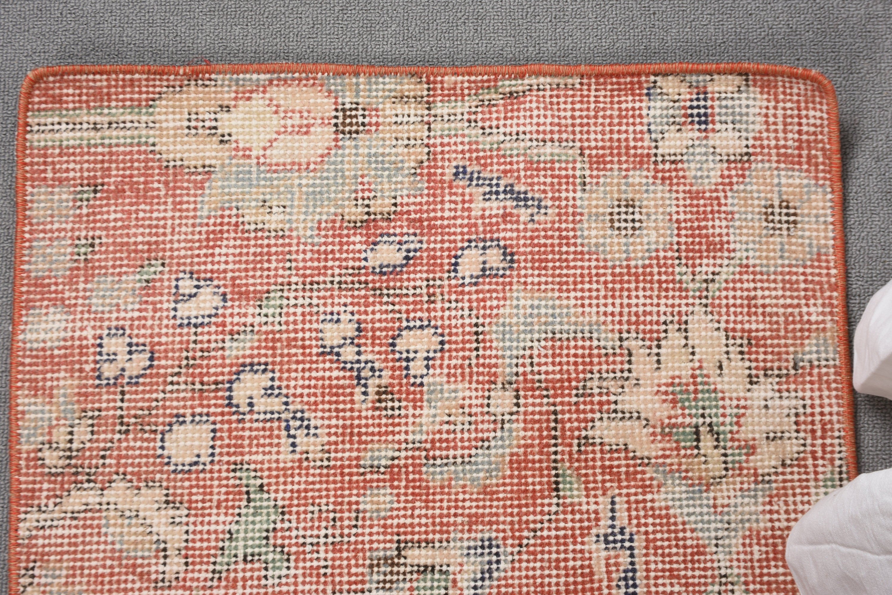 Bathroom Rug, Orange Luxury Rug, 1.6x2.7 ft Small Rugs, Turkish Rugs, Turkey Rug, Vintage Rugs, Small Boho Rugs, Luxury Rug, Boho Rug