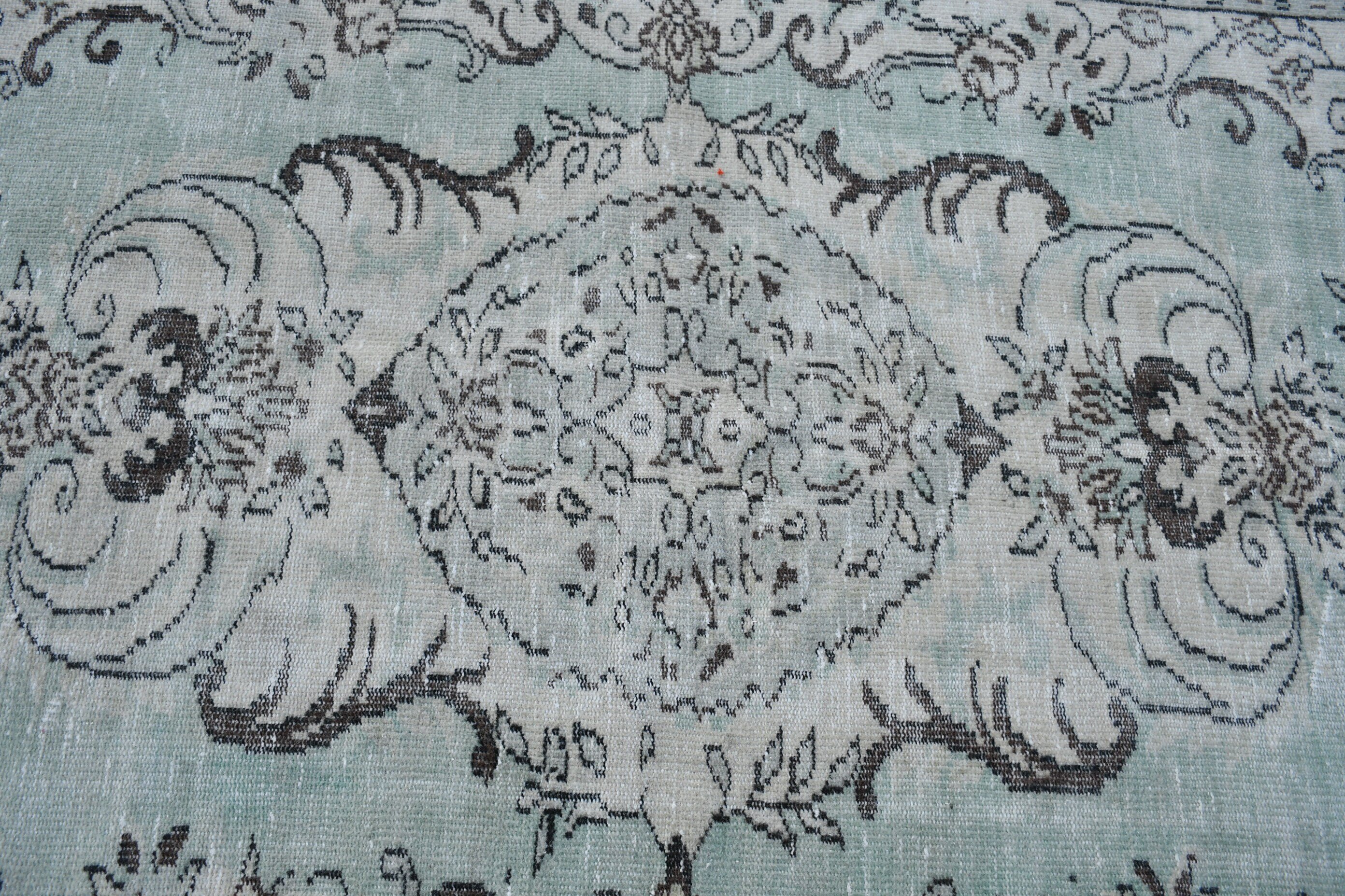 Moroccan Rug, Turkish Rug, Living Room Rugs, Green  5.6x9.8 ft Large Rug, Dining Room Rug, Vintage Rug, Old Rug