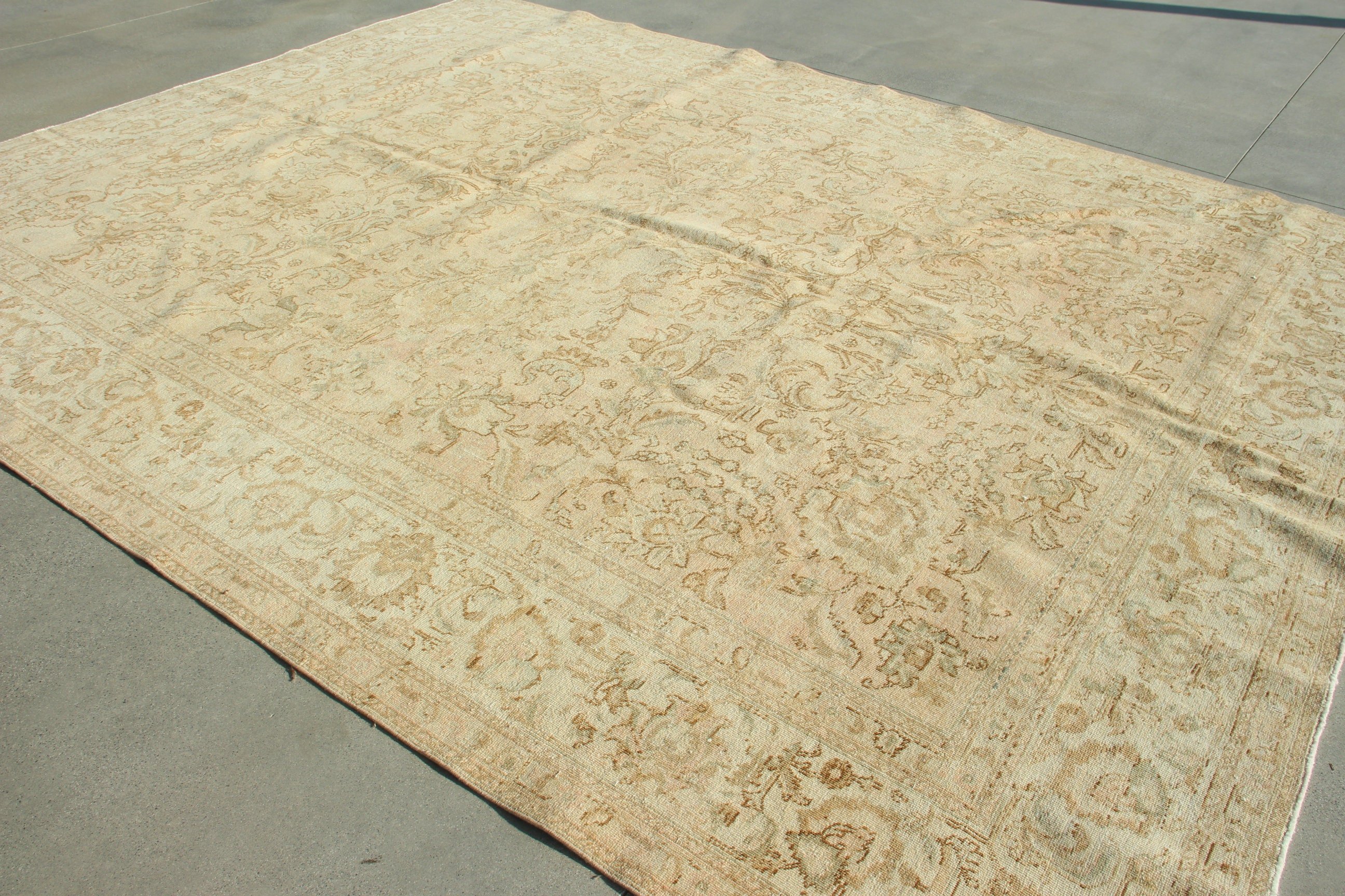 Living Room Rugs, 7.8x12.8 ft Oversize Rug, Brown Home Decor Rug, Vintage Rug, Saloon Rugs, Turkish Rug, Antique Rug