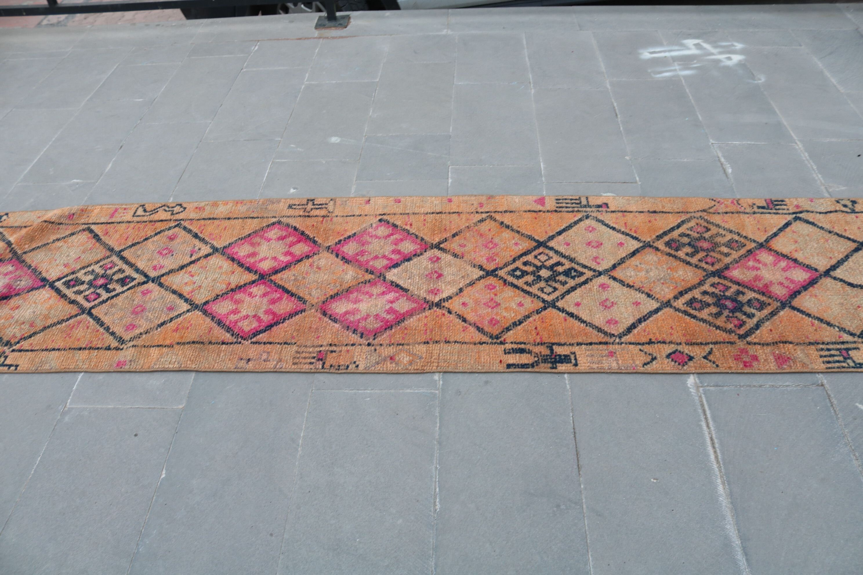 Pale Rug, 2.3x12.9 ft Runner Rug, Stair Rug, Custom Rug, Floor Rug, Rugs for Runner, Corridor Rug, Vintage Rug, Turkish Rugs, Moroccan Rugs