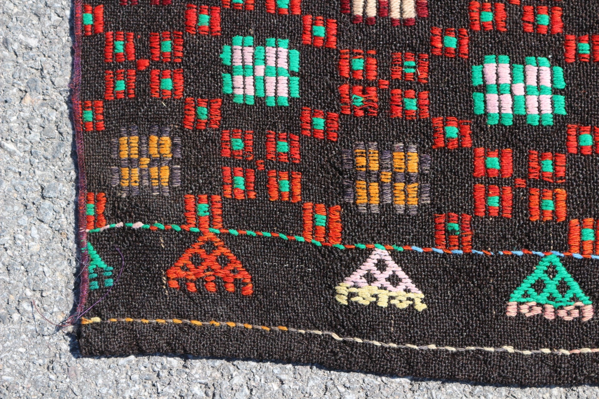 Anadolu Halısı, Türk Halısı, Kilim, Koridor Halısı, Vintage Halı, Ev Dekorasyonu Halısı, Yeşil 1.9x8.1 ft Runner Halısı, Mutfak Halıları