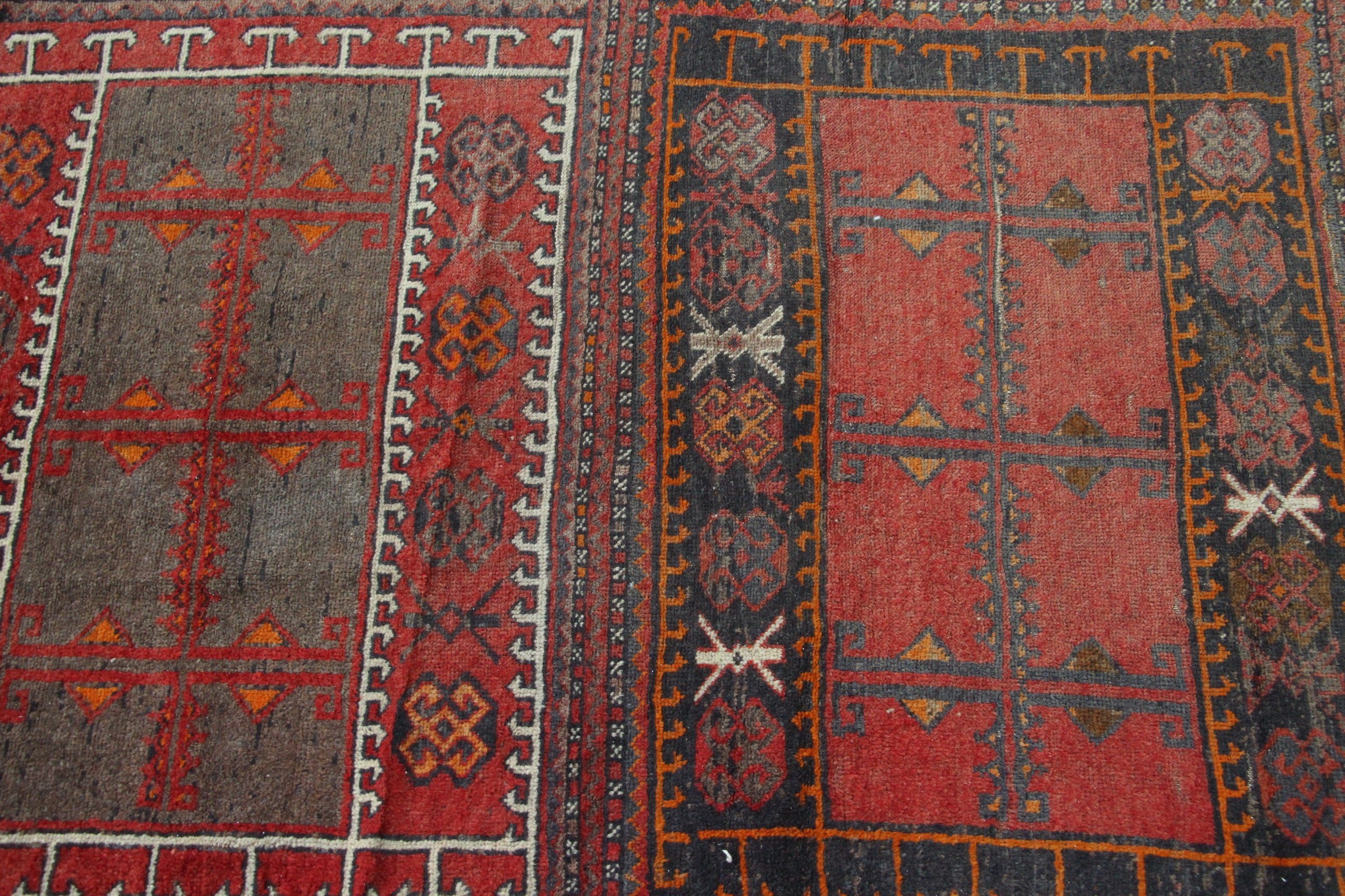 Red Kitchen Rug, Home Decor Rug, Turkish Rug, Anatolian Rugs, Salon Rug, 4.3x9.4 ft Large Rugs, Dining Room Rugs, Cute Rug, Vintage Rugs