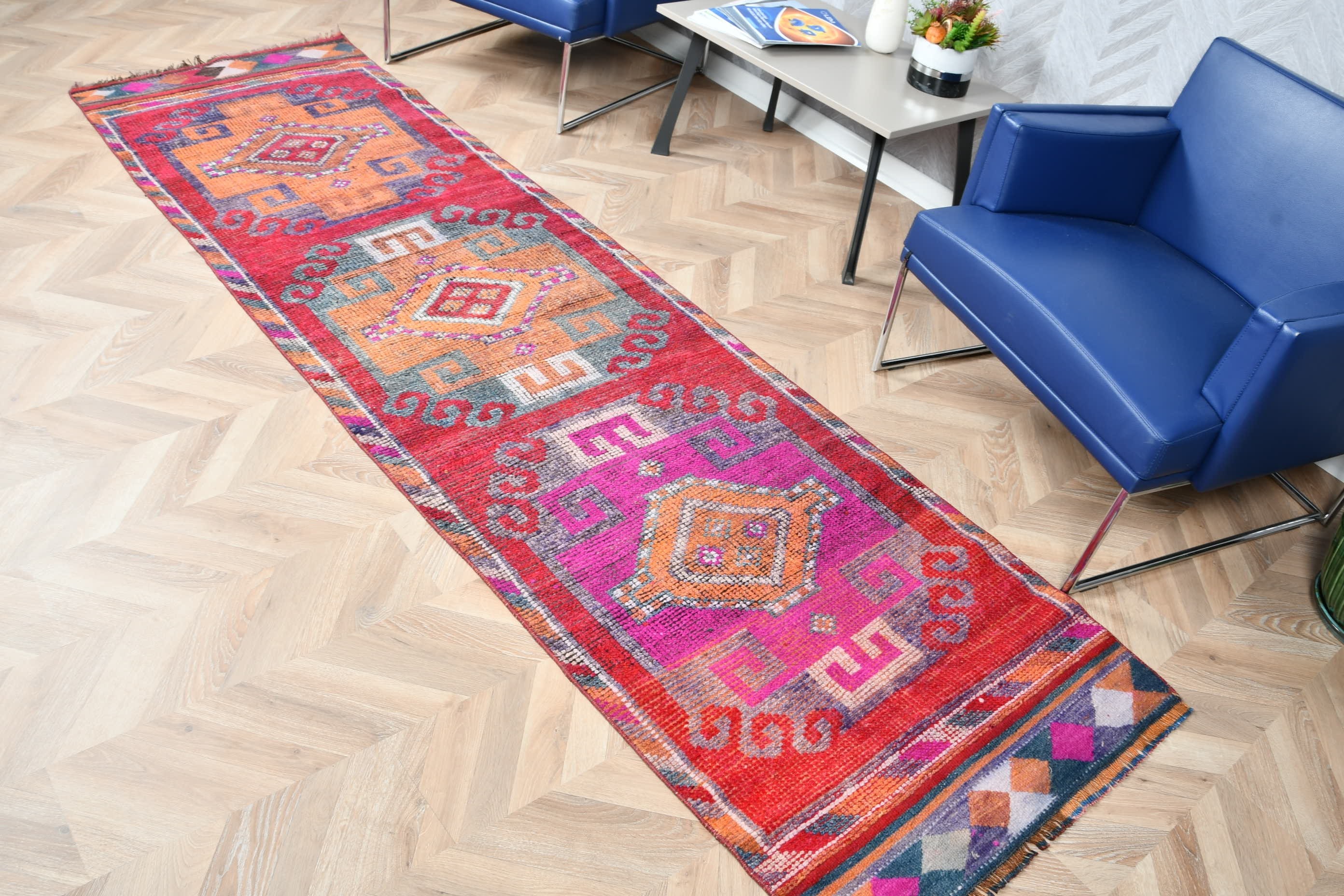 Oushak Halı, Türkiye Halısı, Koridor Halıları, Pembe Havalı Halılar, Anadolu Halıları, Mutfak Halısı, Vintage Halılar, 2,8x9,7 ft Runner Halısı, Türk Halısı