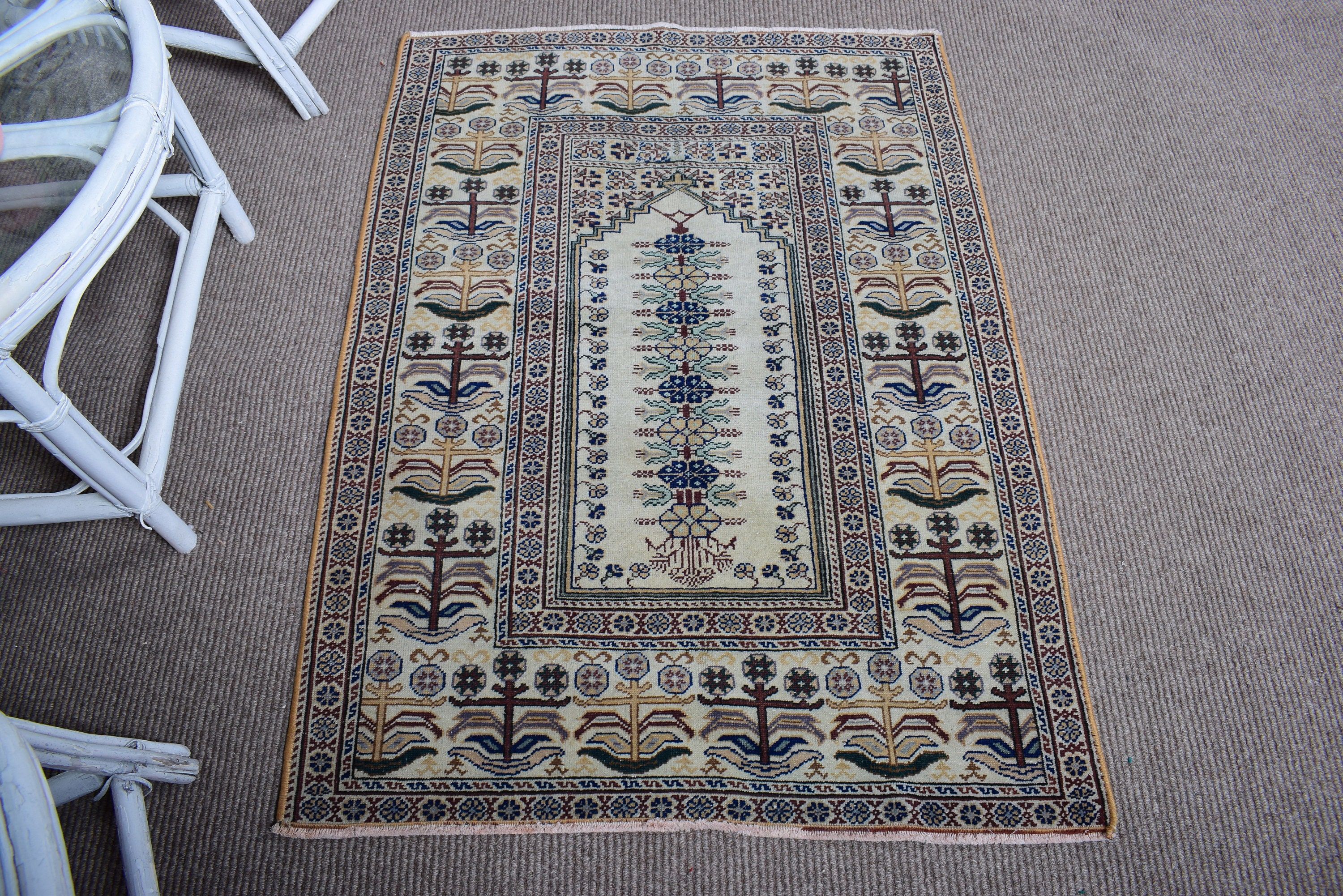 Bej Modern Halılar, Yatak Odası Halıları, Mutfak Halıları, Vintage Halı, 2,8x4 ft Küçük Halı, Türk Halıları, Paspas Halısı, Banyo Halıları, Lüks Halı