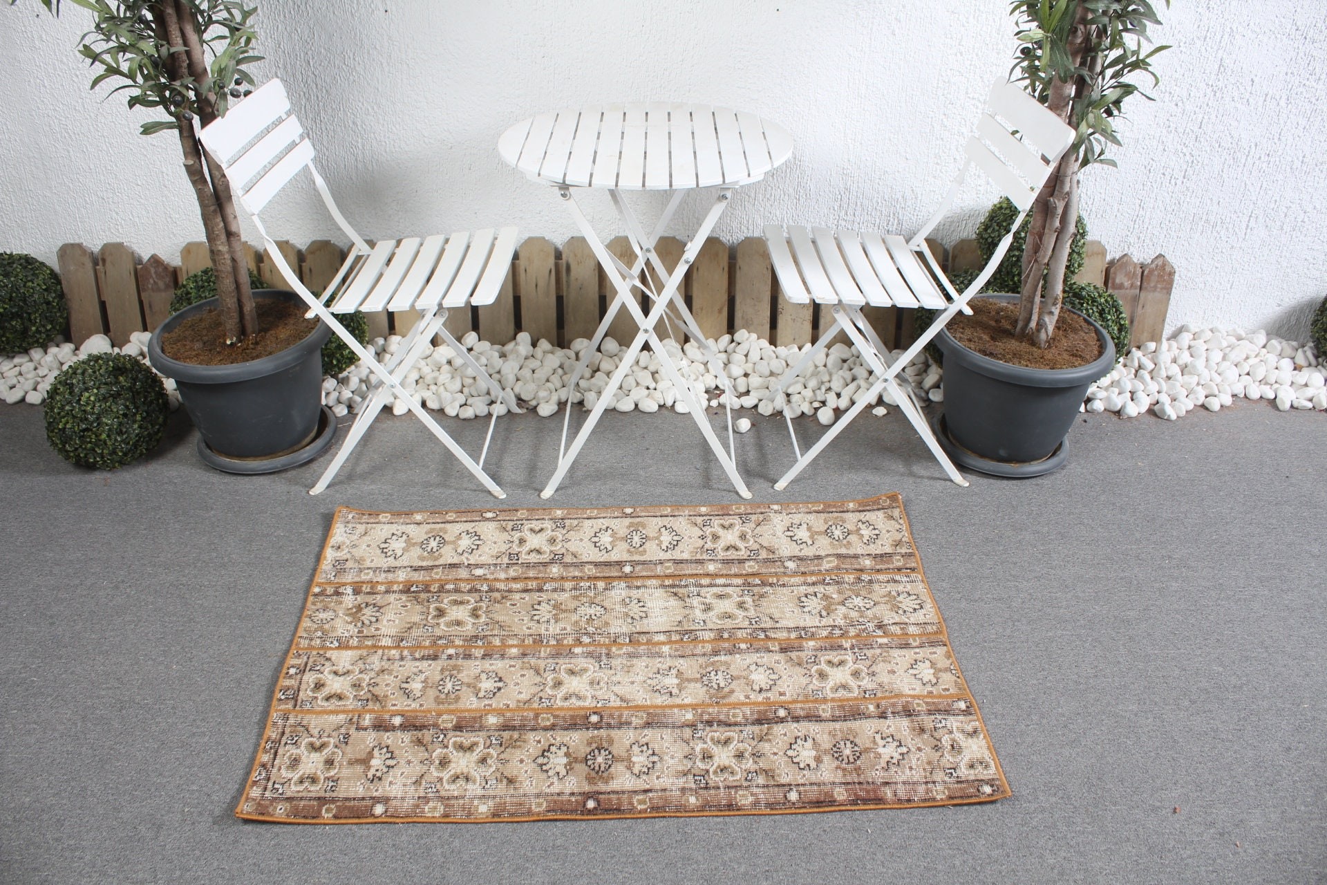 Beige Floor Rug, Bedroom Rug, Car Mat Rugs, Tribal Rug, Vintage Rug, Rugs for Entry, 2.7x4.2 ft Small Rugs, Turkish Rugs