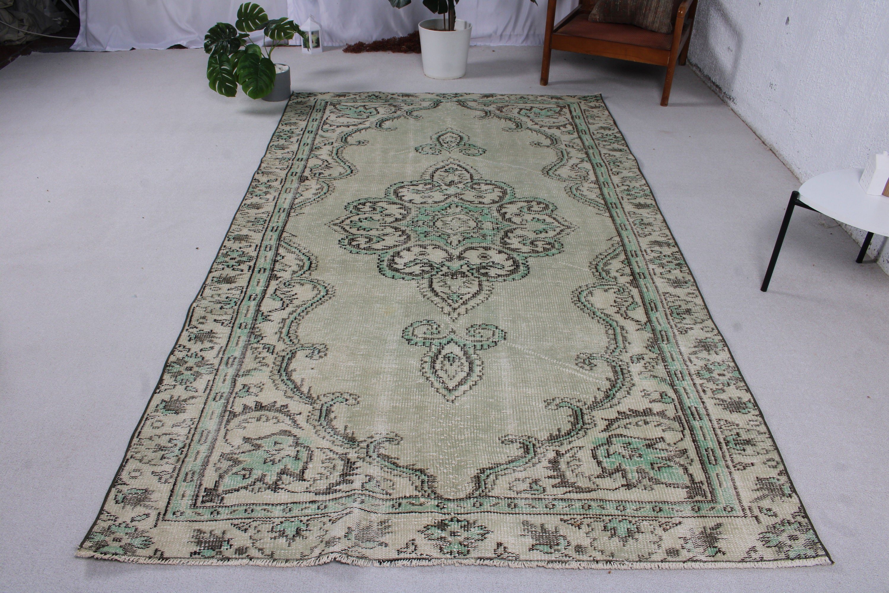 Vintage Halılar, Oturma Odası Halısı, Yemek Odası Halıları, Havalı Halı, Kahverengi Açıklama Halısı, 5.2x8.9 ft Büyük Halı, Türk Halıları