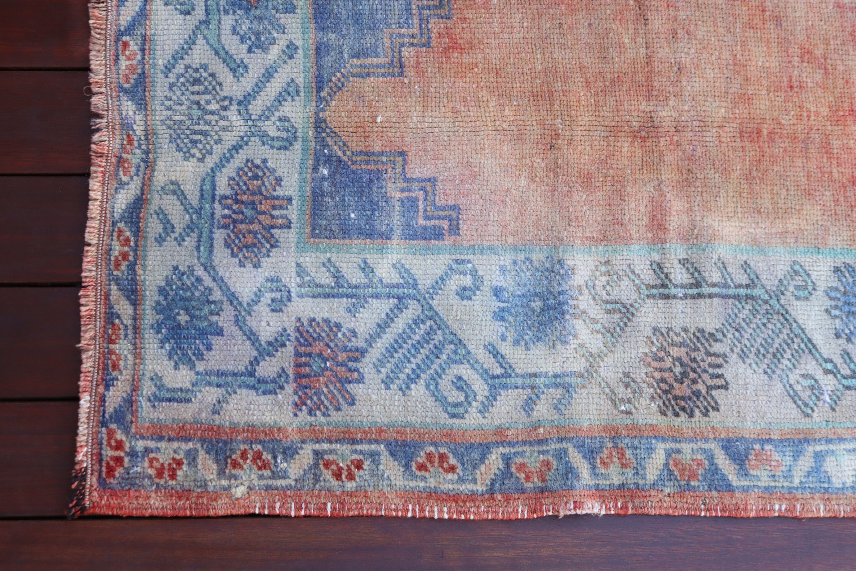 Türk Halısı, Turuncu Nötr Halı, Banyo Halısı, Vintage Halı, Çocuk Halıları, Boho Halıları, 2.3x3.1 ft Küçük Halılar, Dekoratif Halı