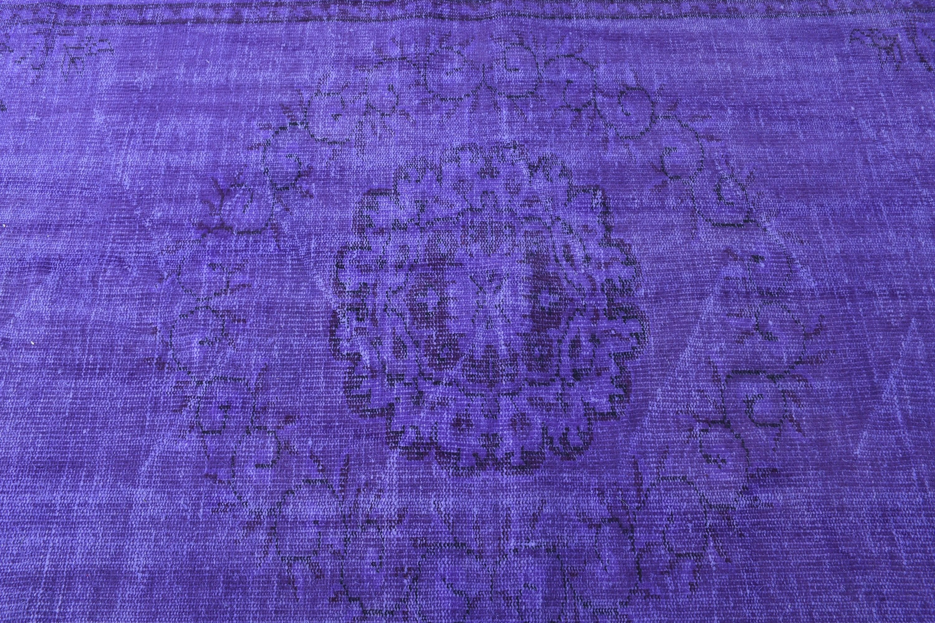 Salon Rug, Oriental Rug, 5.7x9.1 ft Large Rugs, Office Rug, Turkish Rug, Vintage Rug, Purple Home Decor Rugs, Bedroom Rugs, Anatolian Rug