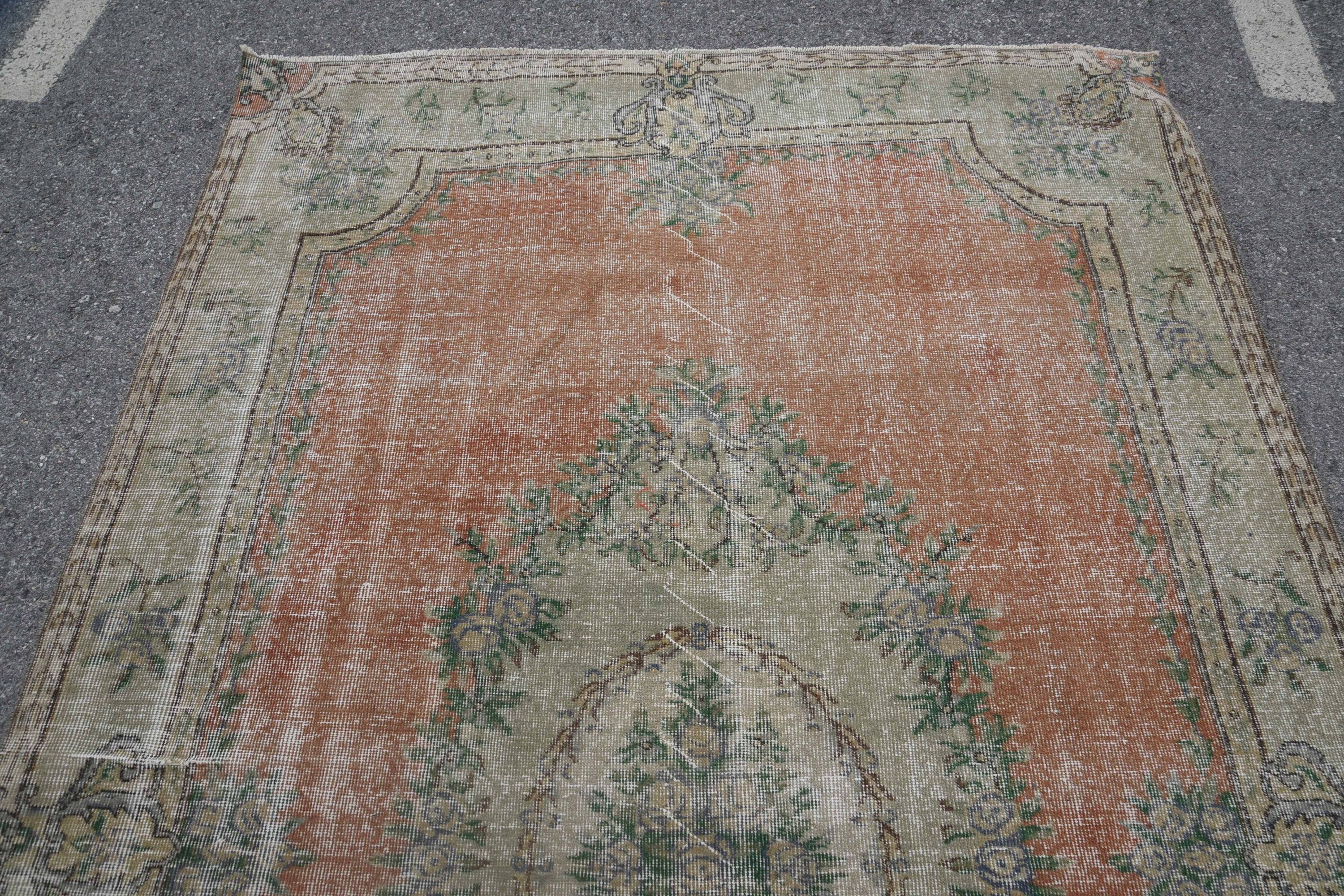 Large Wool Rug Rugs, Wool Rug, 6.2x9.6 ft Large Rug, Living Room Rugs, Moroccan Rug, Vintage Rug, Rugs for Salon, Bedroom Rug, Turkish Rugs
