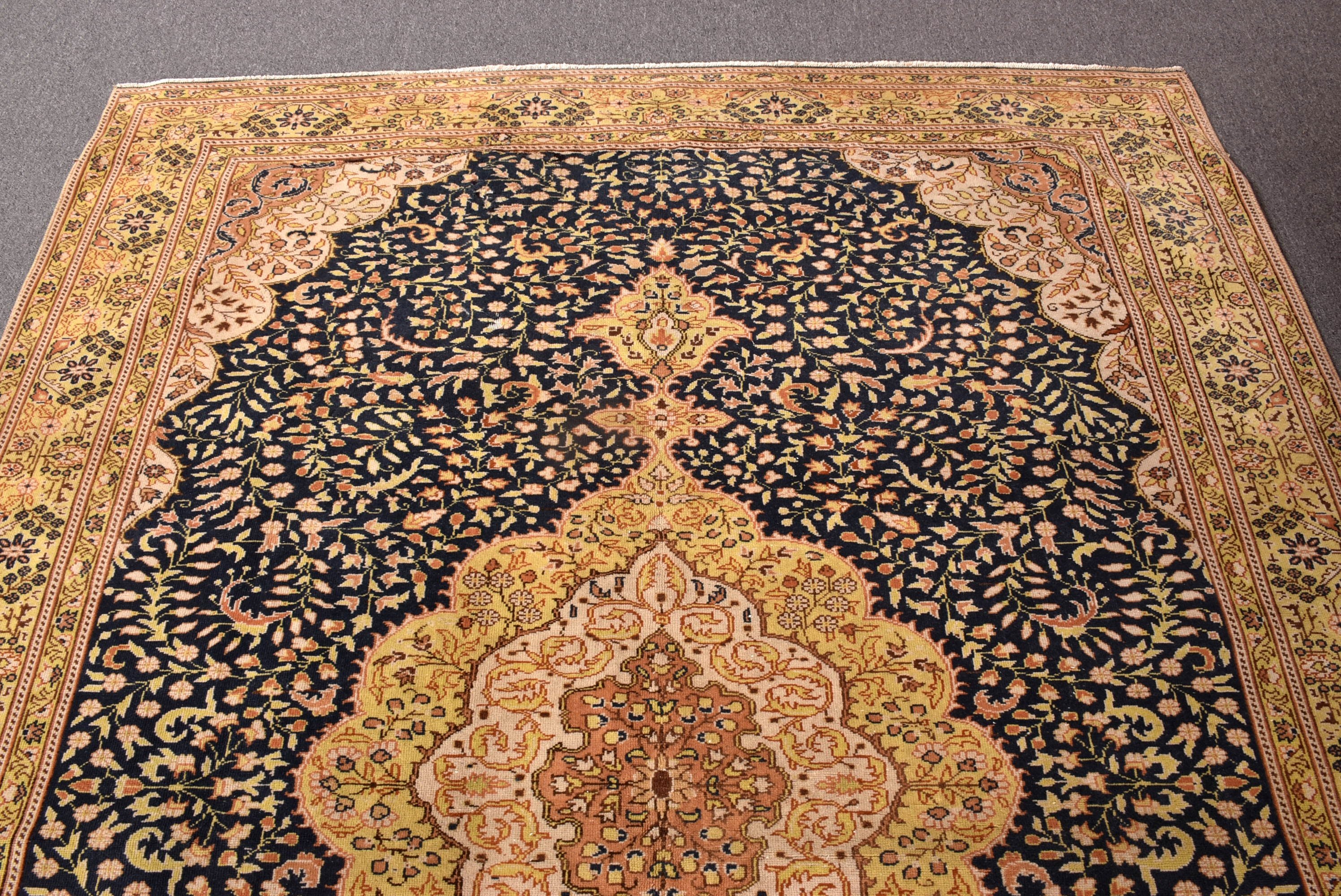 Lüks Halılar, Vintage Halı, Antika Halı, Mavi Mutfak Halısı, Aztek Halısı, Çocuk Odası Halıları, 6,4x5,9 ft Alan Halıları, Oushak Alan Halısı, Türk Halısı