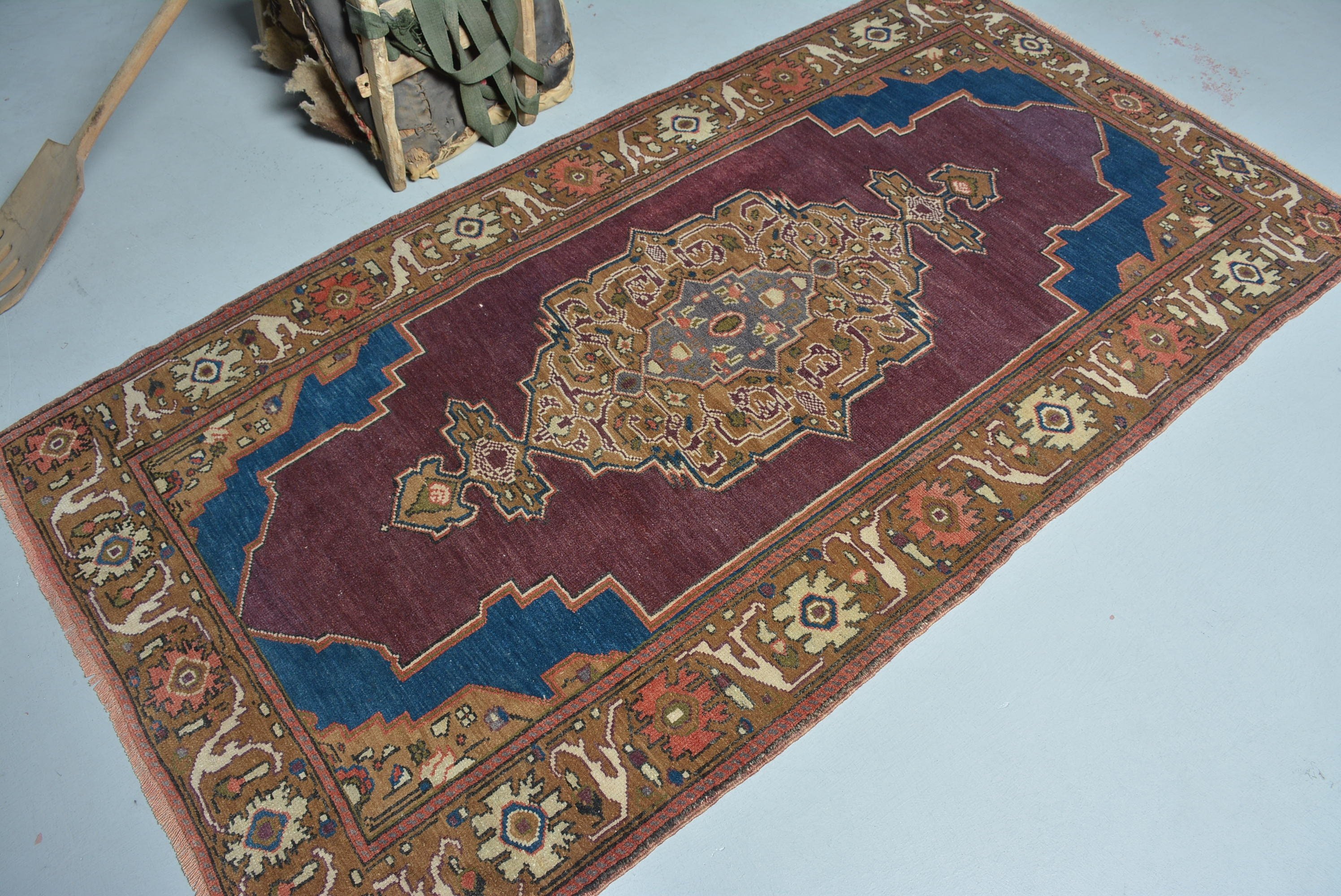 Living Room Rug, Boho Area Rug Rugs, Turkish Rugs, Rugs for Area, 3.8x7 ft Area Rug, Colorful Rug, Anatolian Rug, Vintage Rug, Nursery Rug
