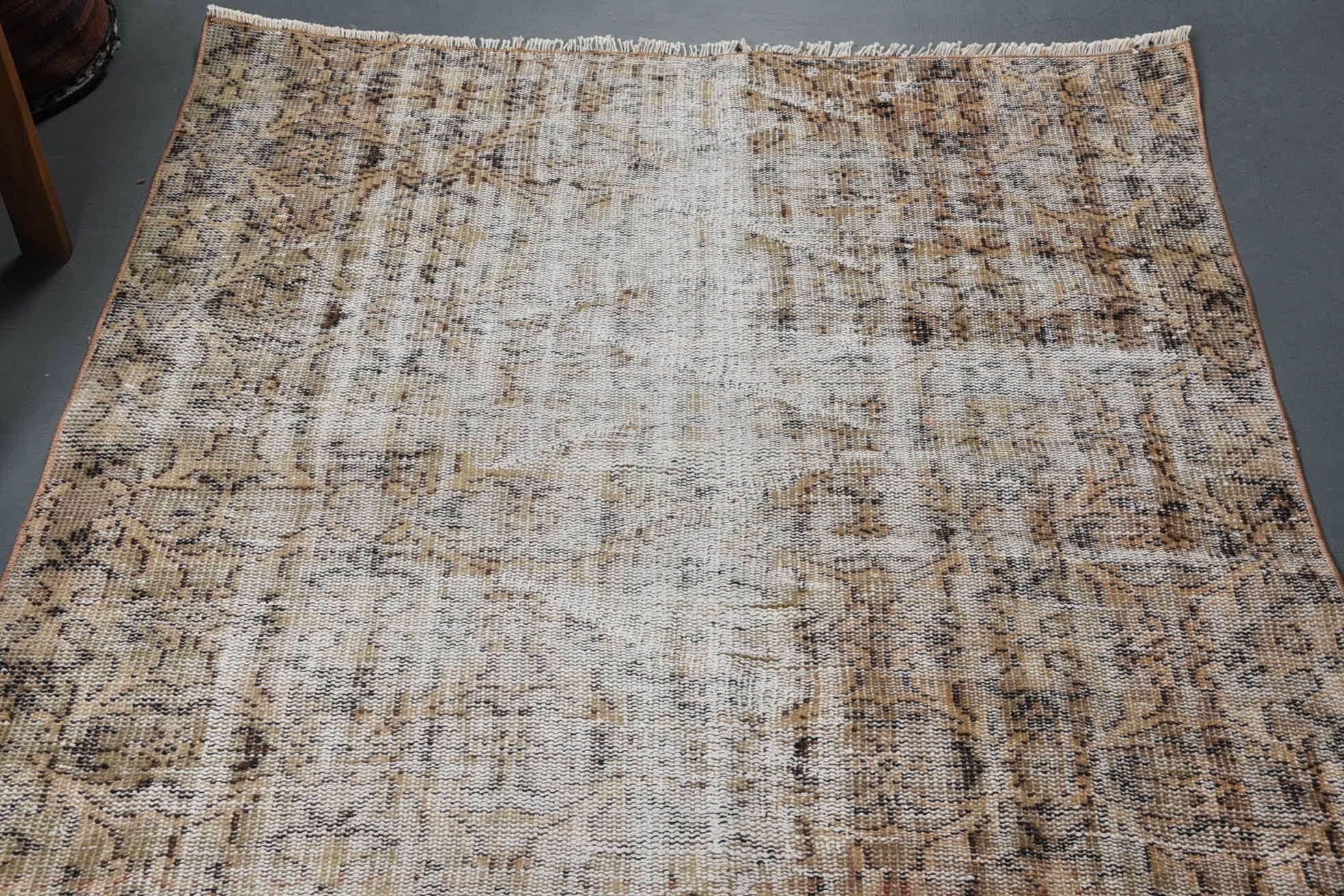 Antika Halılar, Vintage Halı, Eski Halı, Estetik Halı, Türk Halısı, Mutfak Halıları, Mutfak Halısı, 4.1x5.3 ft Accent Halı, Havalı Halı, Yatak Odası Halısı