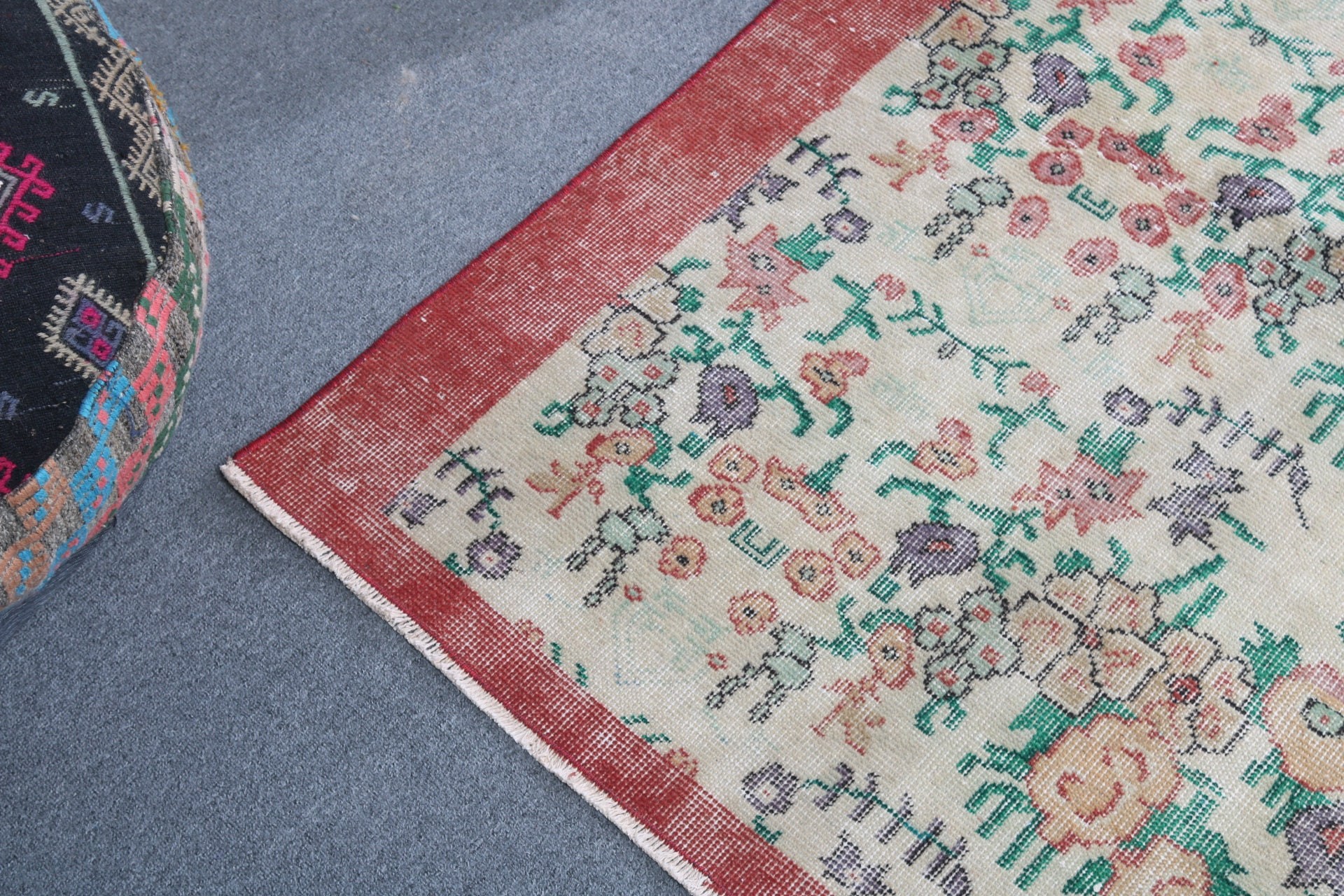 Yün Halılar, Yemek Odası Halıları, Oturma Odası Halısı, Yeşil Antika Halı, Türk Halısı, Vintage Halılar, El Dokuma Halı, Yer Halısı, 5.4x8.5 ft Büyük Halı