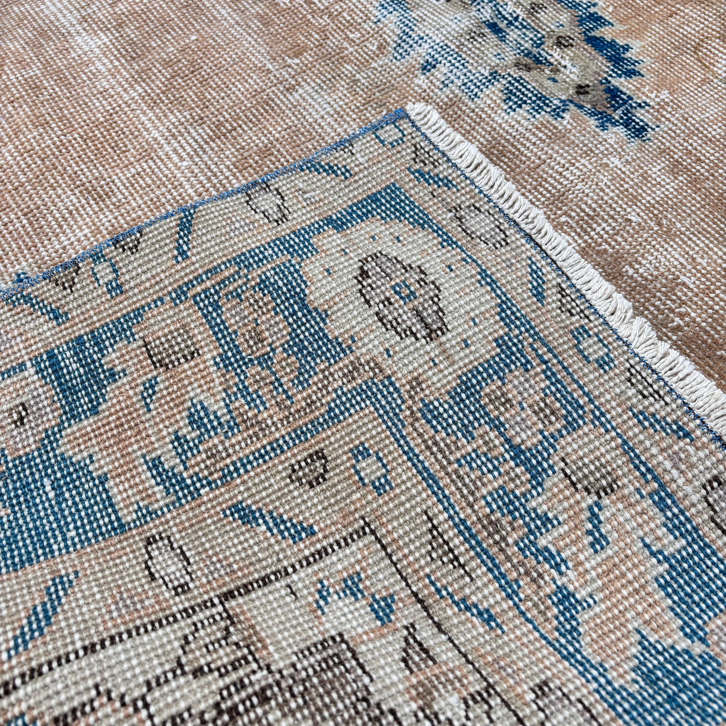 Indoor Rugs, Turkish Rug, Vintage Rug, Oriental Rugs, Home Decor Rugs, 4.6x8.6 ft Area Rugs, Blue Cool Rugs, Nursery Rug, Boho Rugs