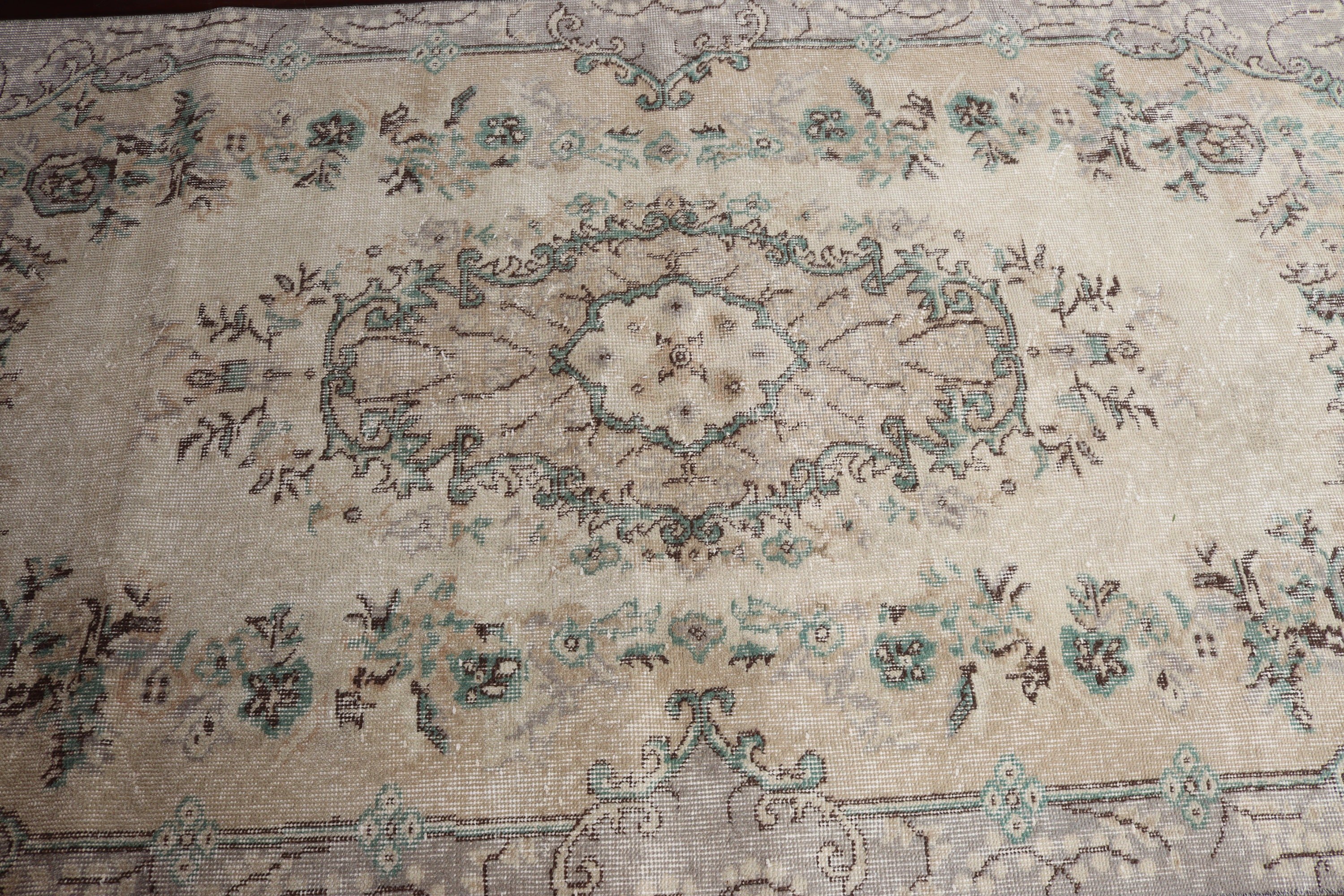 Vintage Halı, İç Mekan Halısı, Boho Alanı Halıları, Türk Halıları, Modern Halı, Kahverengi 4.1x7.7 ft Alan Halısı, Boho Halısı, Yatak Odası Halıları