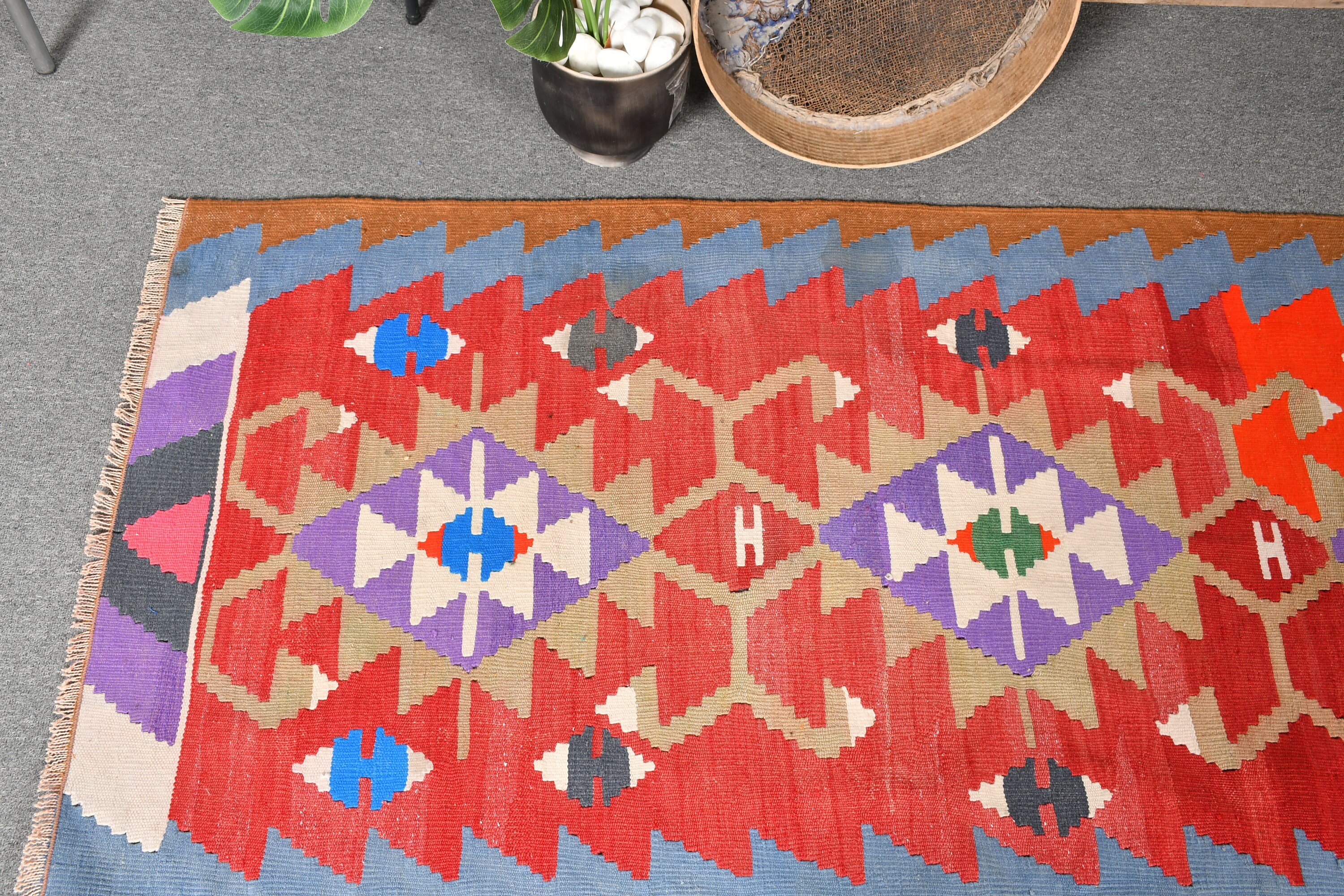 Anadolu Halısı, Kilim, Vintage Halı, Türk Halıları, Yatak Odası Halısı, Turuncu Mutfak Halıları, 2,8x5,4 ft Vurgu Halısı, Oryantal Halılar, Giriş Halıları