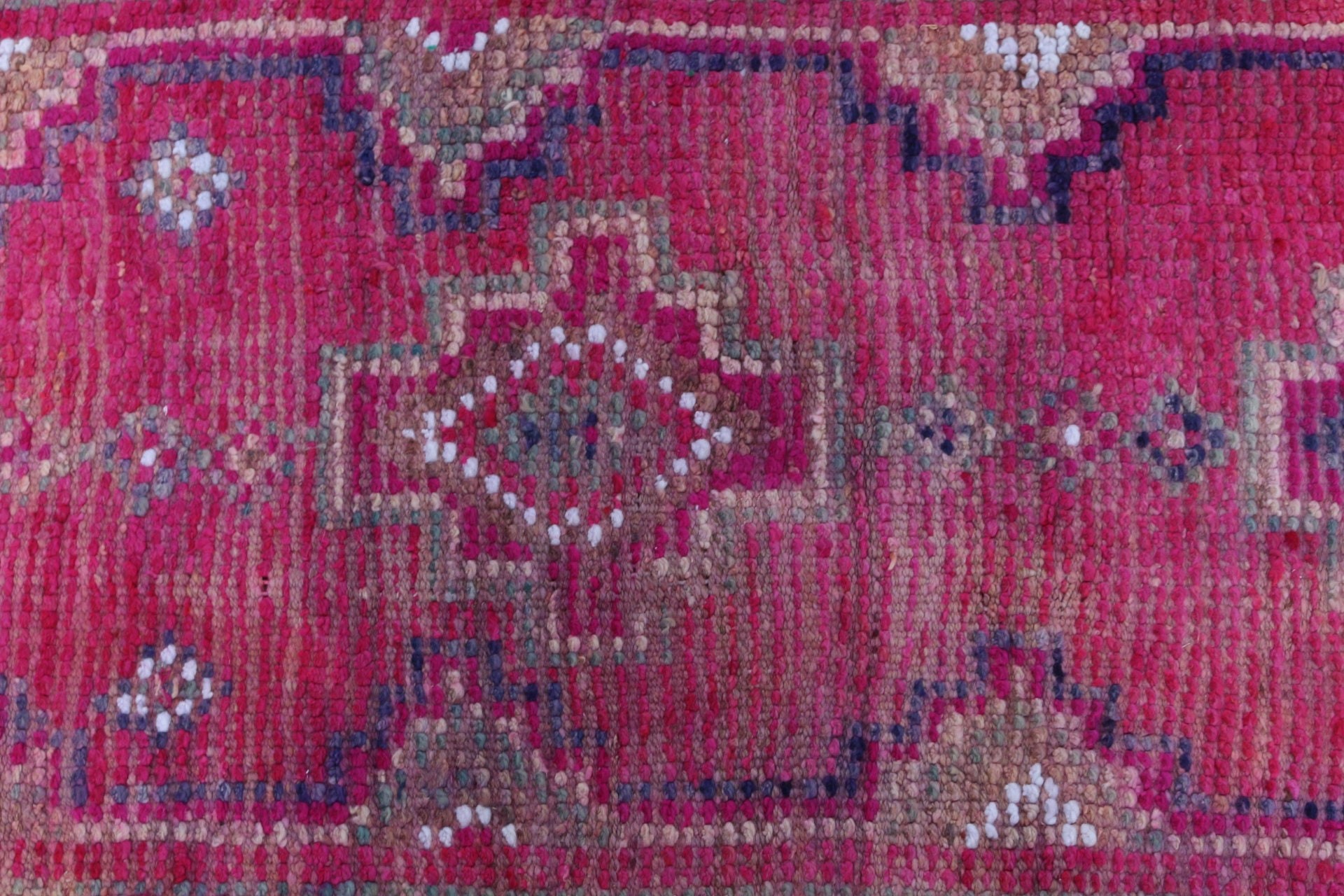 Oushak Rug, Oriental Rug, Vintage Rug, Pink Oushak Rugs, Corridor Rug, Kitchen Rug, 2.3x8.5 ft Runner Rug, Rugs for Kitchen, Turkish Rug