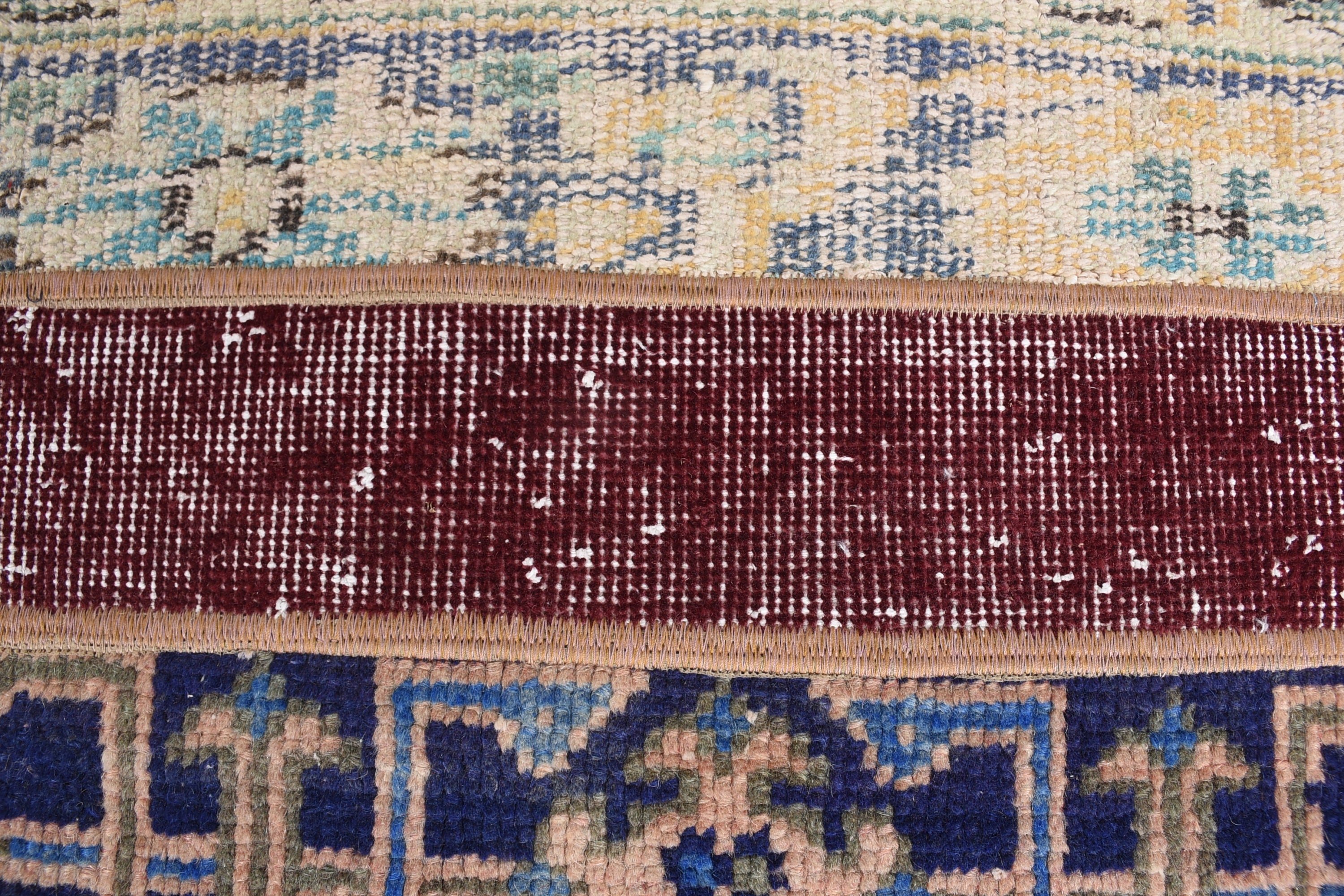 Ev Dekorasyonu Halıları, 1.4x3.4 ft Küçük Halı, Yatak Odası Halıları, Mutfak Halısı, Organik Halı, Vintage Halı, Mavi Antika Halı, Oryantal Halı, Türk Halıları