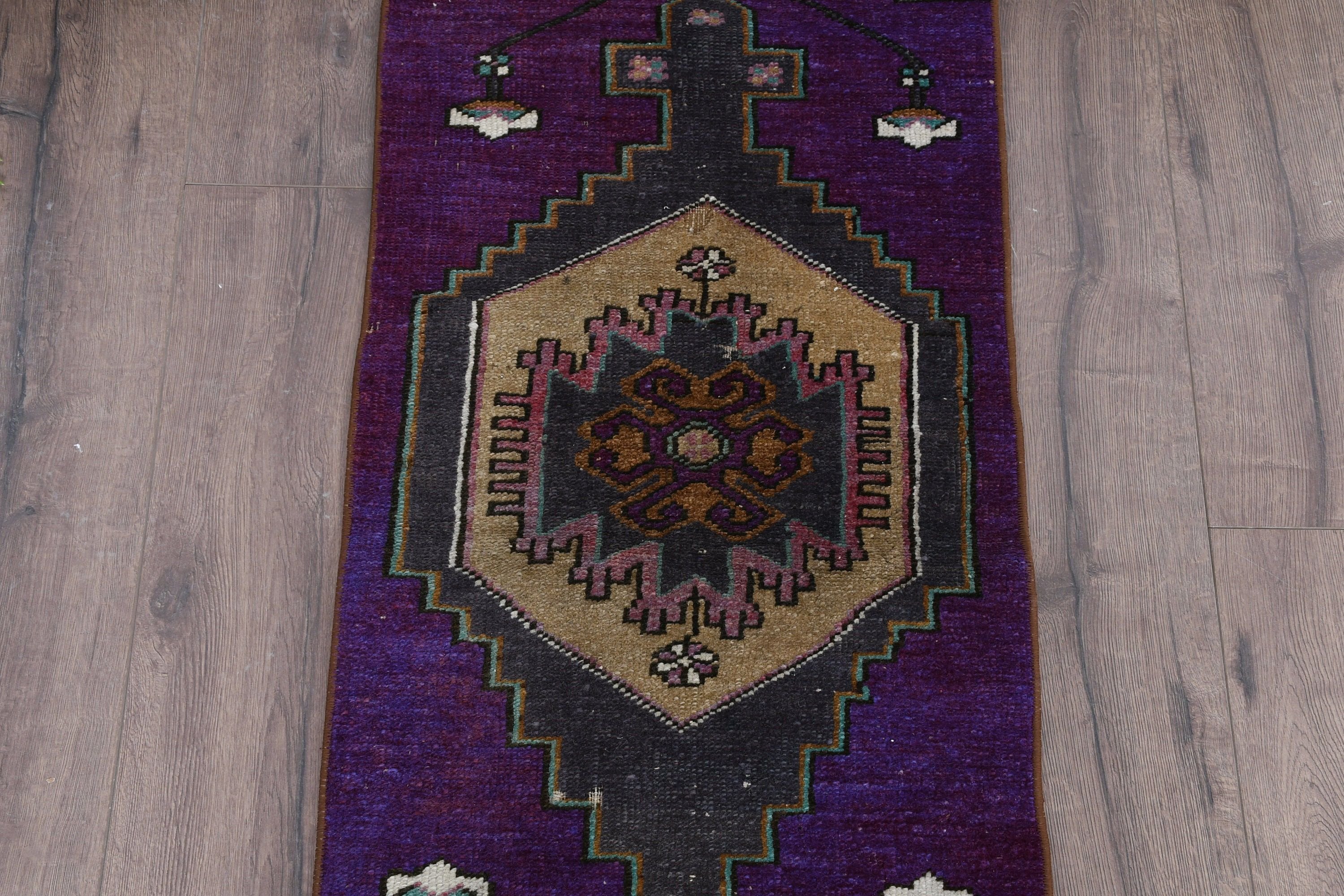 Gri Anadolu Halısı, Anadolu Halısı, Türk Halısı, 1.6x6.1 ft Yolluk Halıları, Eski Halılar, Koridor Halıları, Mutfak Halıları, Vintage Halı, Yatak Odası Halısı