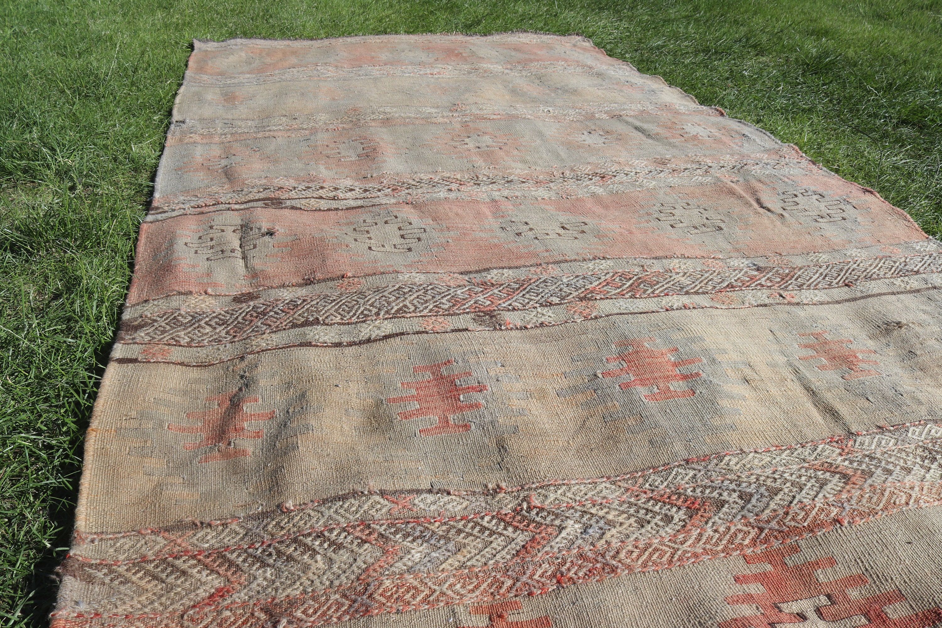 Türk Halıları, Kilim, Anadolu Halısı, Mutfak Halıları, Açıklama Halıları, 4,5x8,4 ft Alan Halıları, Vintage Halılar, Sanatsal Halılar, Kahverengi Nötr Halılar