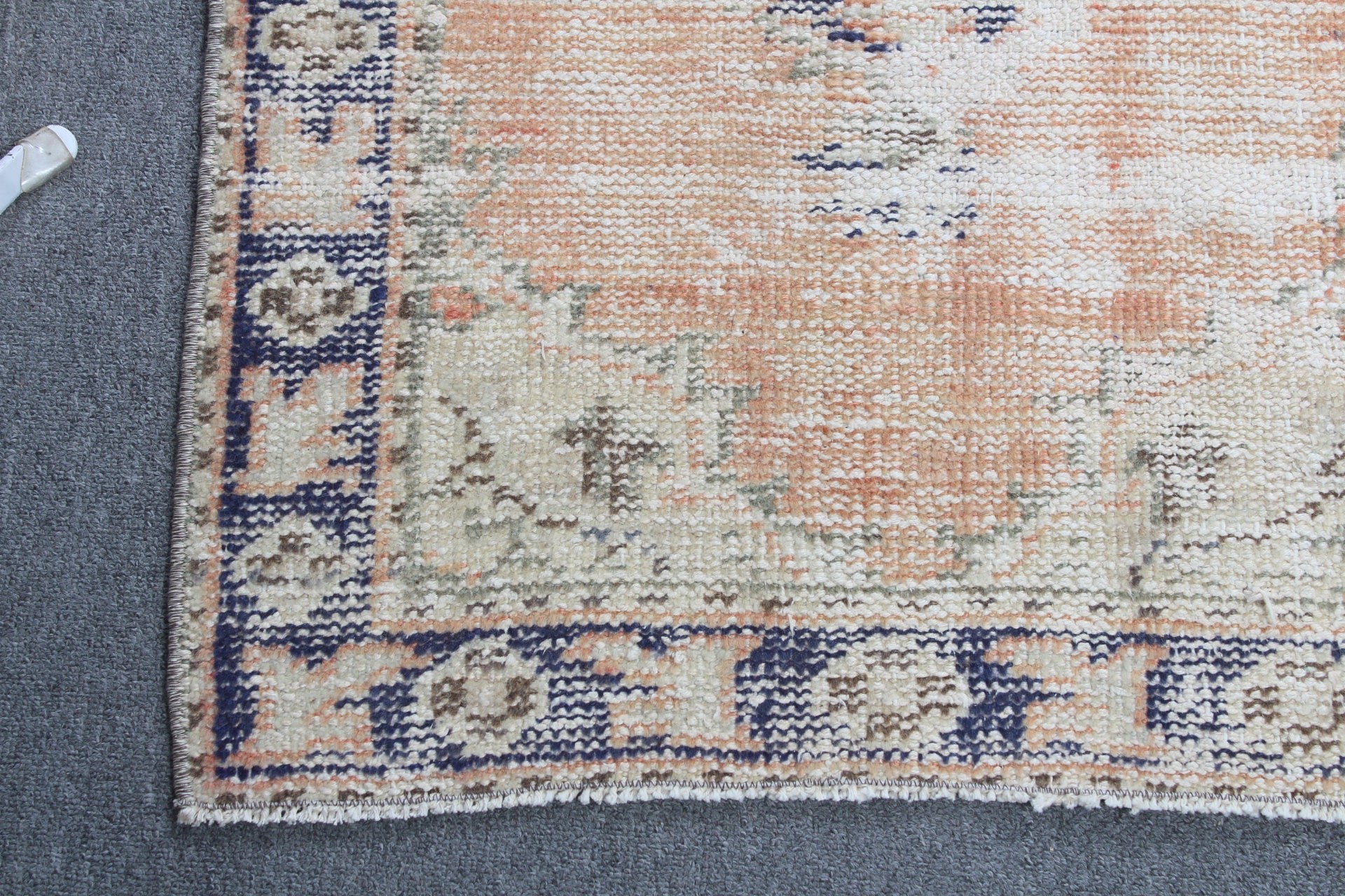 Eclectic Rug, Bedroom Rug, Orange Home Decor Rug, Wall Hanging Rug, 2.1x4 ft Small Rug, Vintage Rug, Turkish Rug, Cool Rug