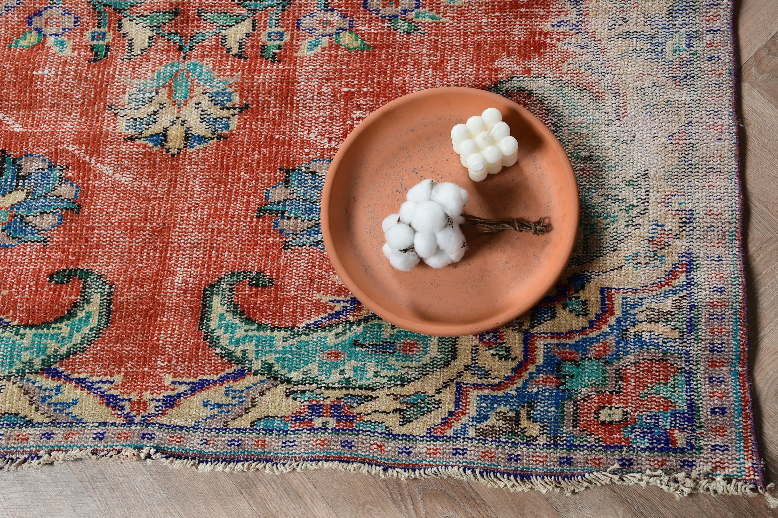 4.5x8.7 ft Area Rug, Red Moroccan Rugs, Kitchen Rugs, Rugs for Kitchen, Turkish Rugs, Wool Rug, Oriental Rug, Vintage Rug, Indoor Rugs