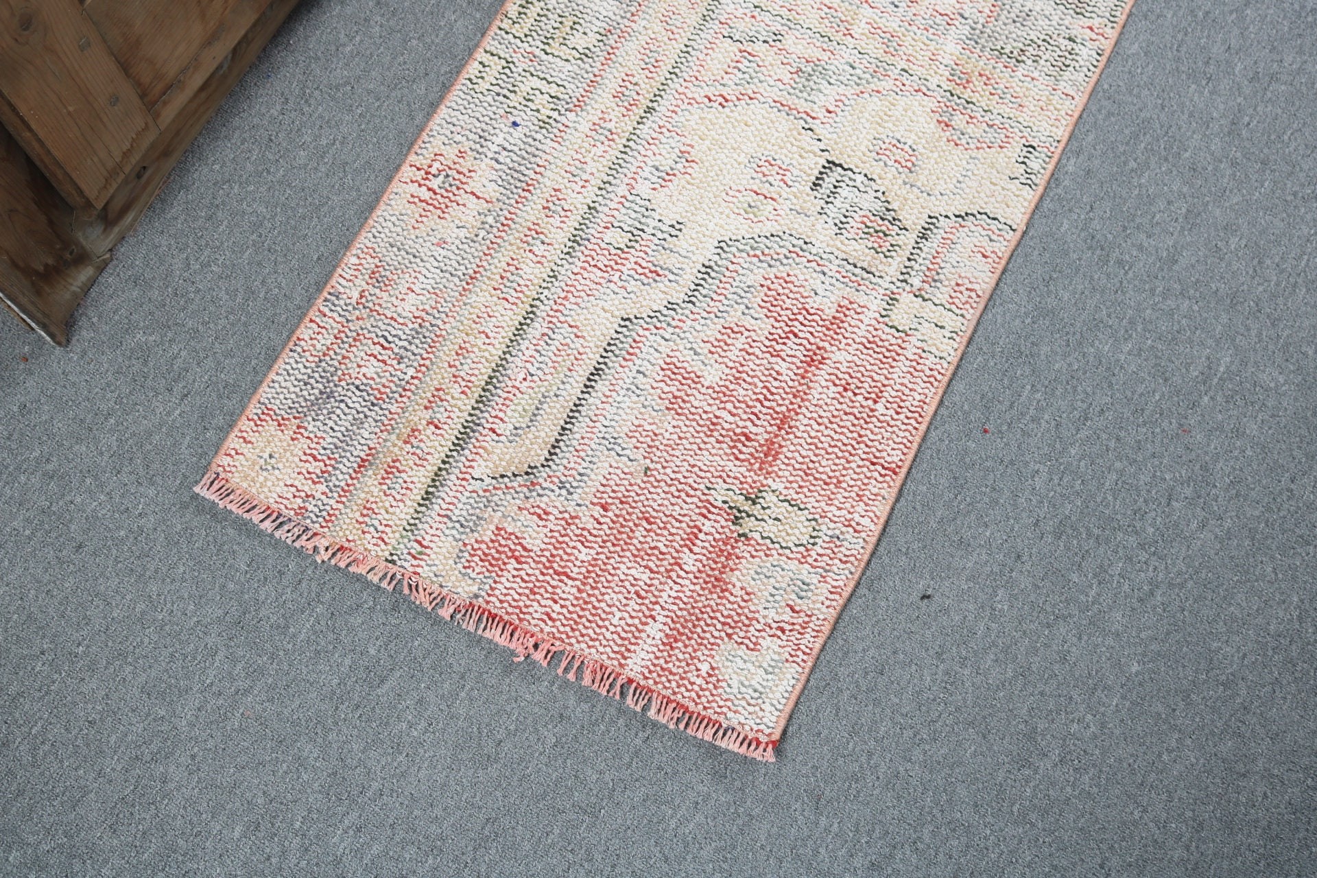 Wall Hanging Rugs, Handmade Rug, Beige Modern Rug, Door Mat Rug, Vintage Rugs, Turkish Rugs, 1.6x2.7 ft Small Rug, Wool Rug, Antique Rugs