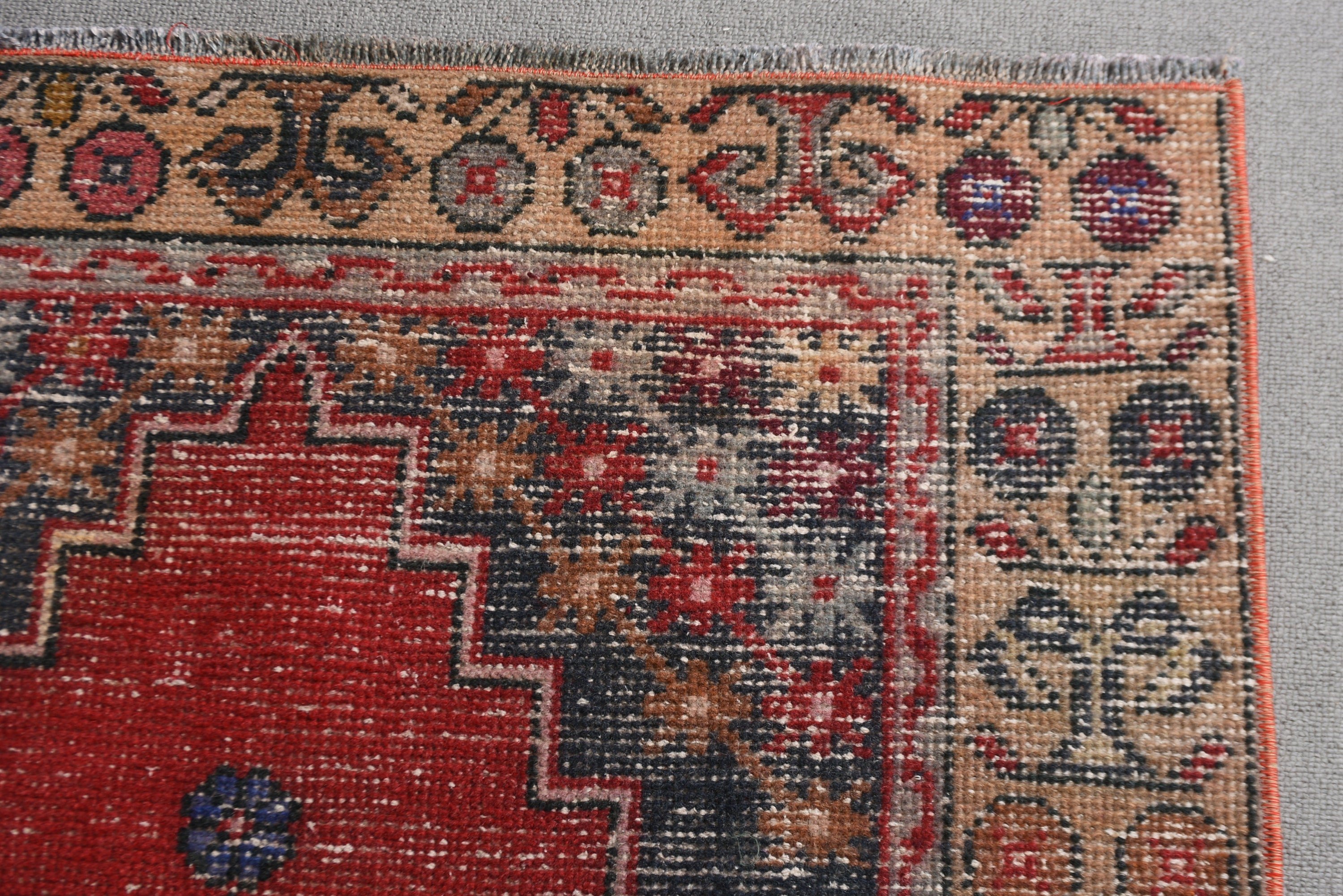 Moroccan Rugs, Car Mat Rugs, Turkish Rug, Bathroom Rug, 2.9x4.9 ft Small Rug, Luxury Rugs, Red Kitchen Rugs, Oushak Rug, Vintage Rugs